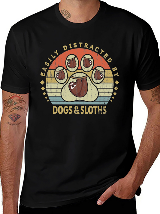 Easily Distracted by Dogs & Sloths T-Shirt