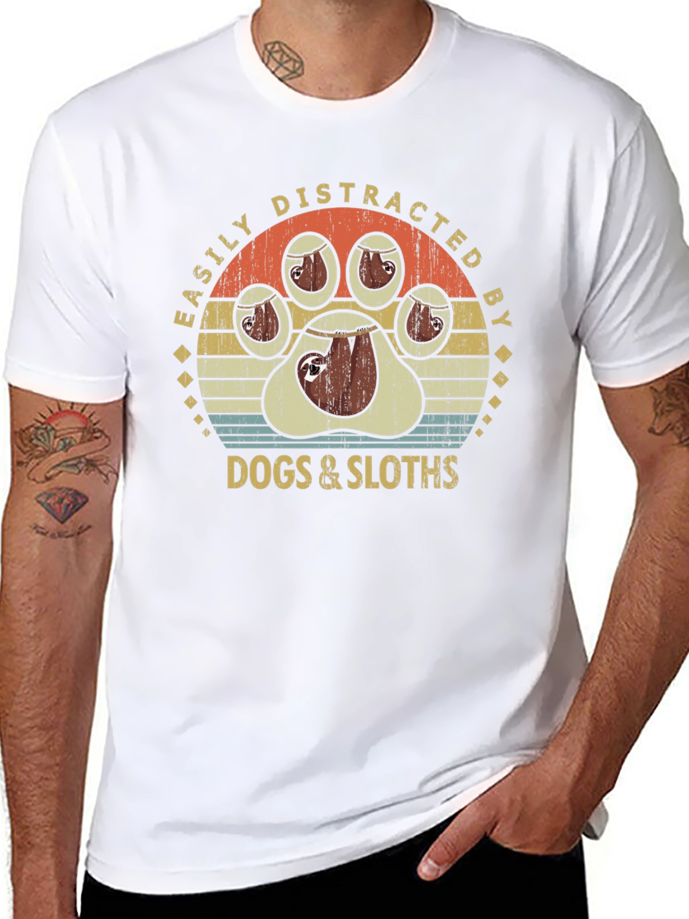 Easily Distracted by Dogs & Sloths T-Shirt