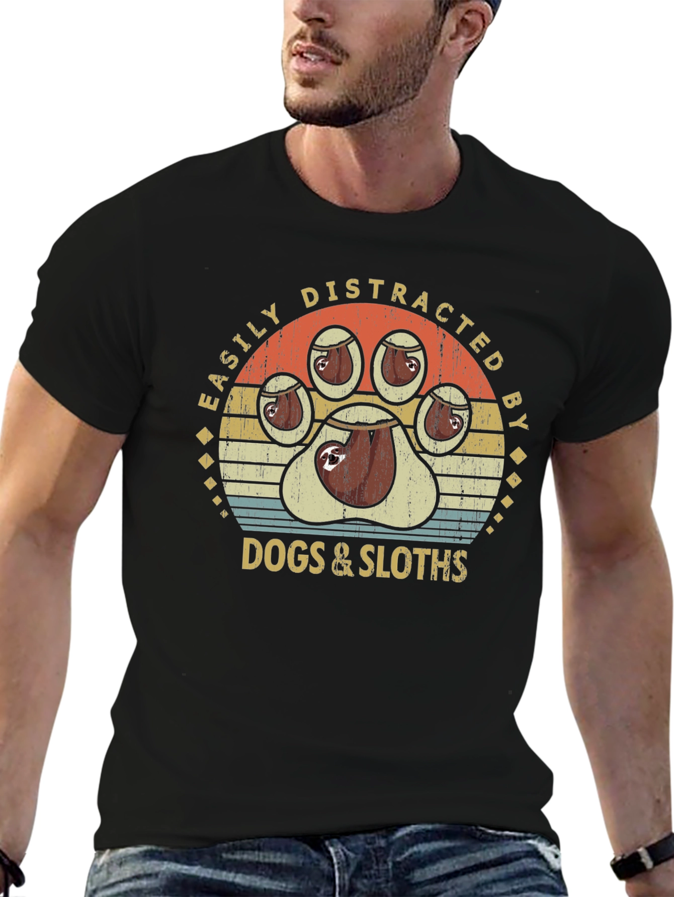 Easily Distracted by Dogs & Sloths T-Shirt