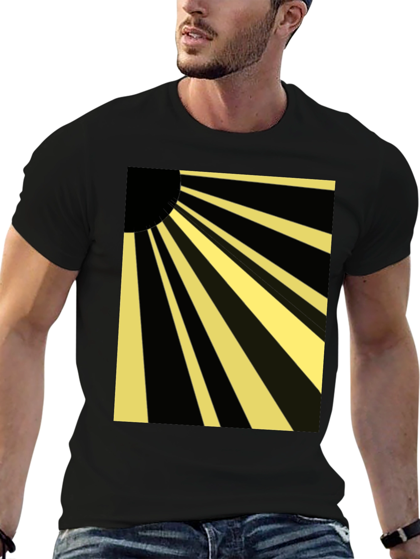 Rising Sun Graphic Tee - Black