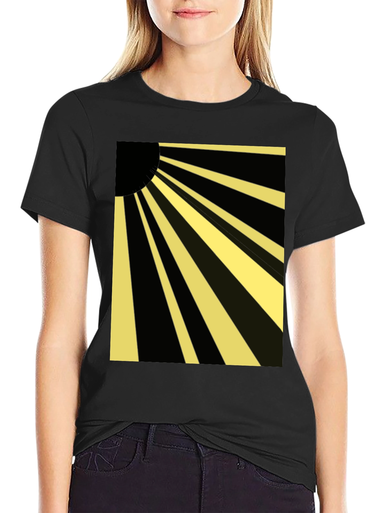 Rising Sun Graphic Tee - Black