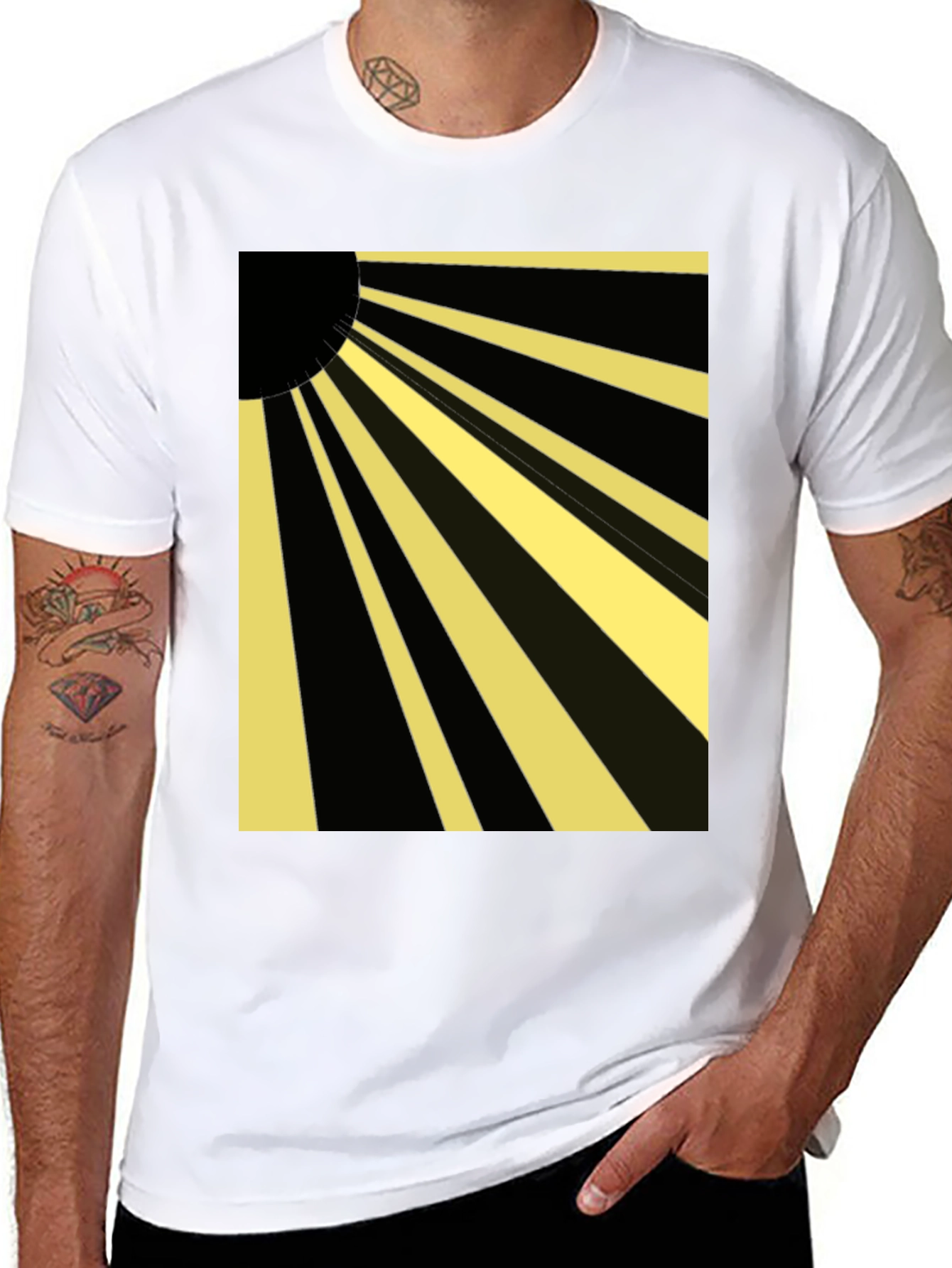 Rising Sun Graphic Tee - Black