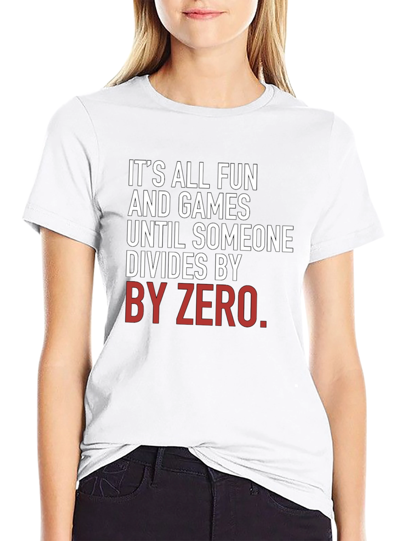 Funny Math T-Shirt - Divide By Zero
