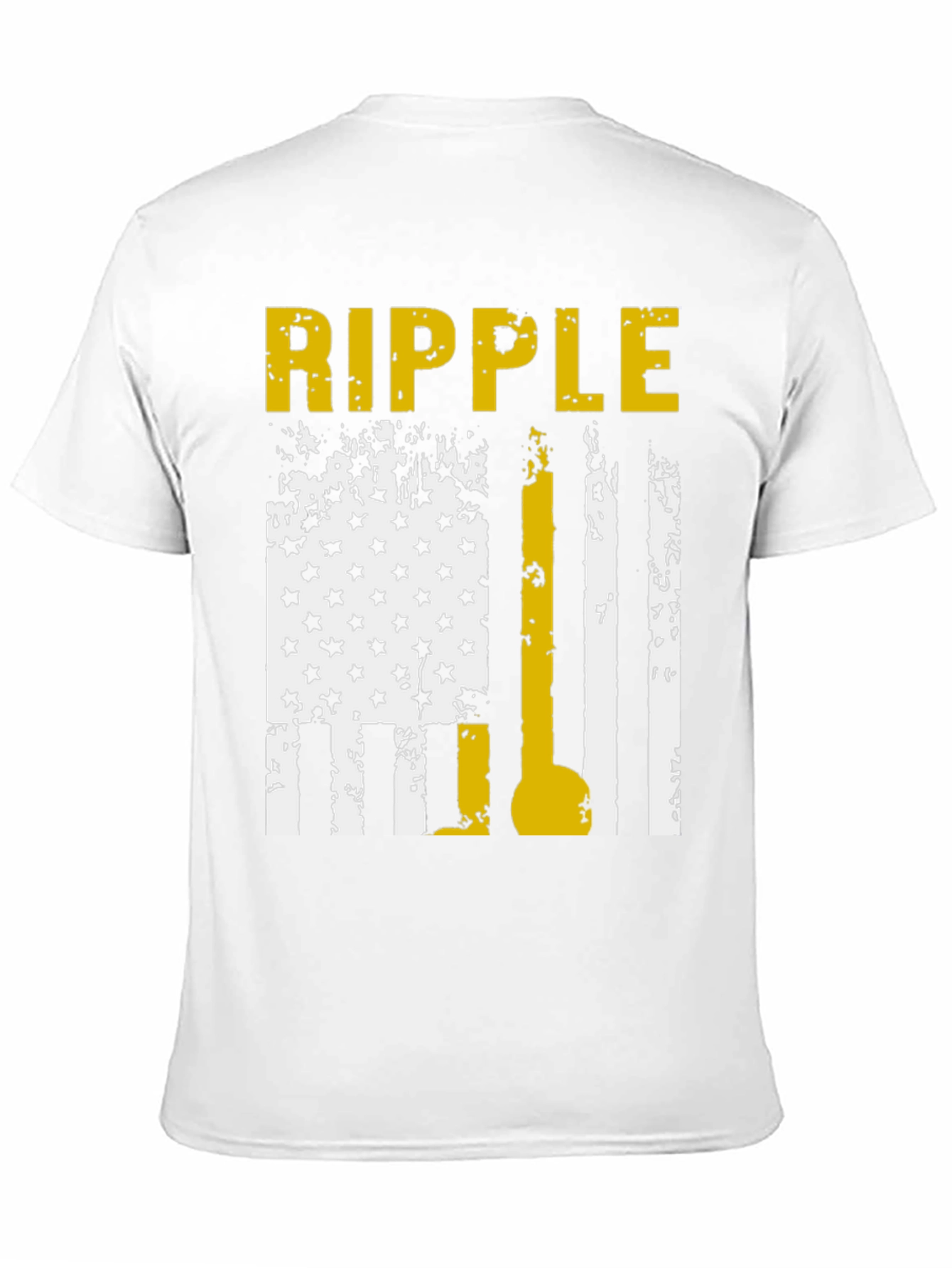 Ripple T-Shirt: Distressed American Flag Design