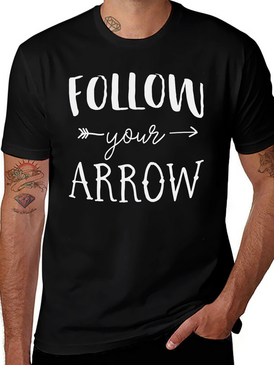 Follow Your Arrow Graphic Tee - Black