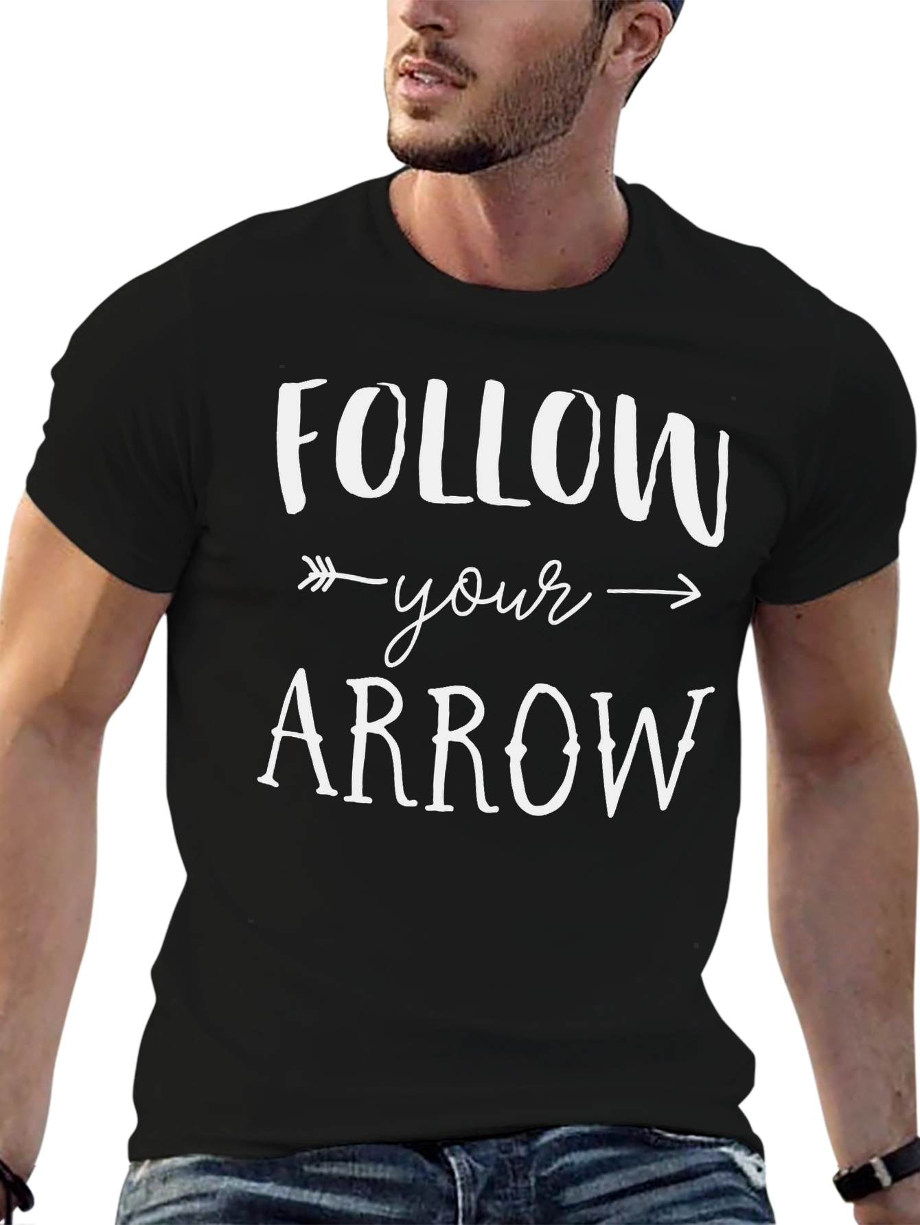 Follow Your Arrow Graphic Tee - Black