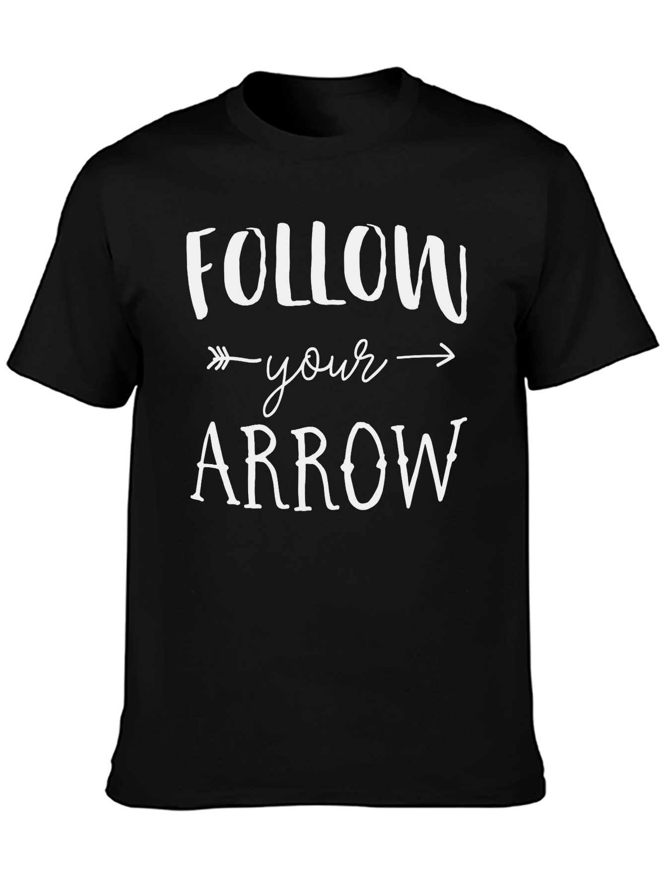 Follow Your Arrow Graphic Tee - Black