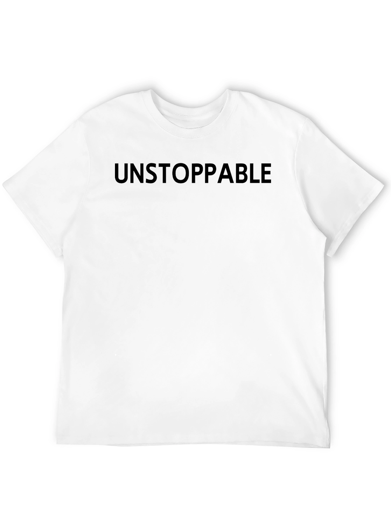 Unstoppable Black T-Shirt - Bold Statement Tee