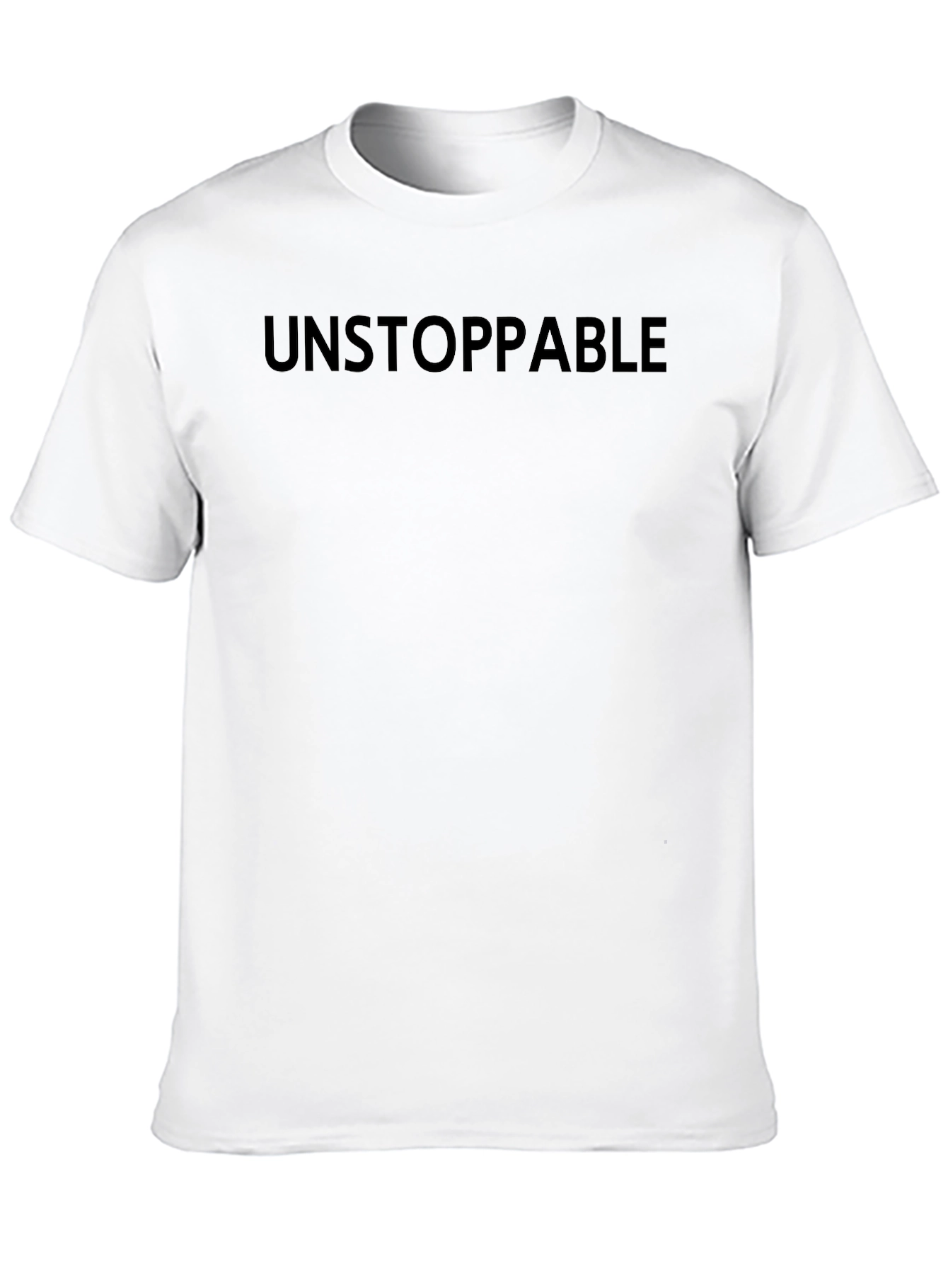 Unstoppable Black T-Shirt - Bold Statement Tee