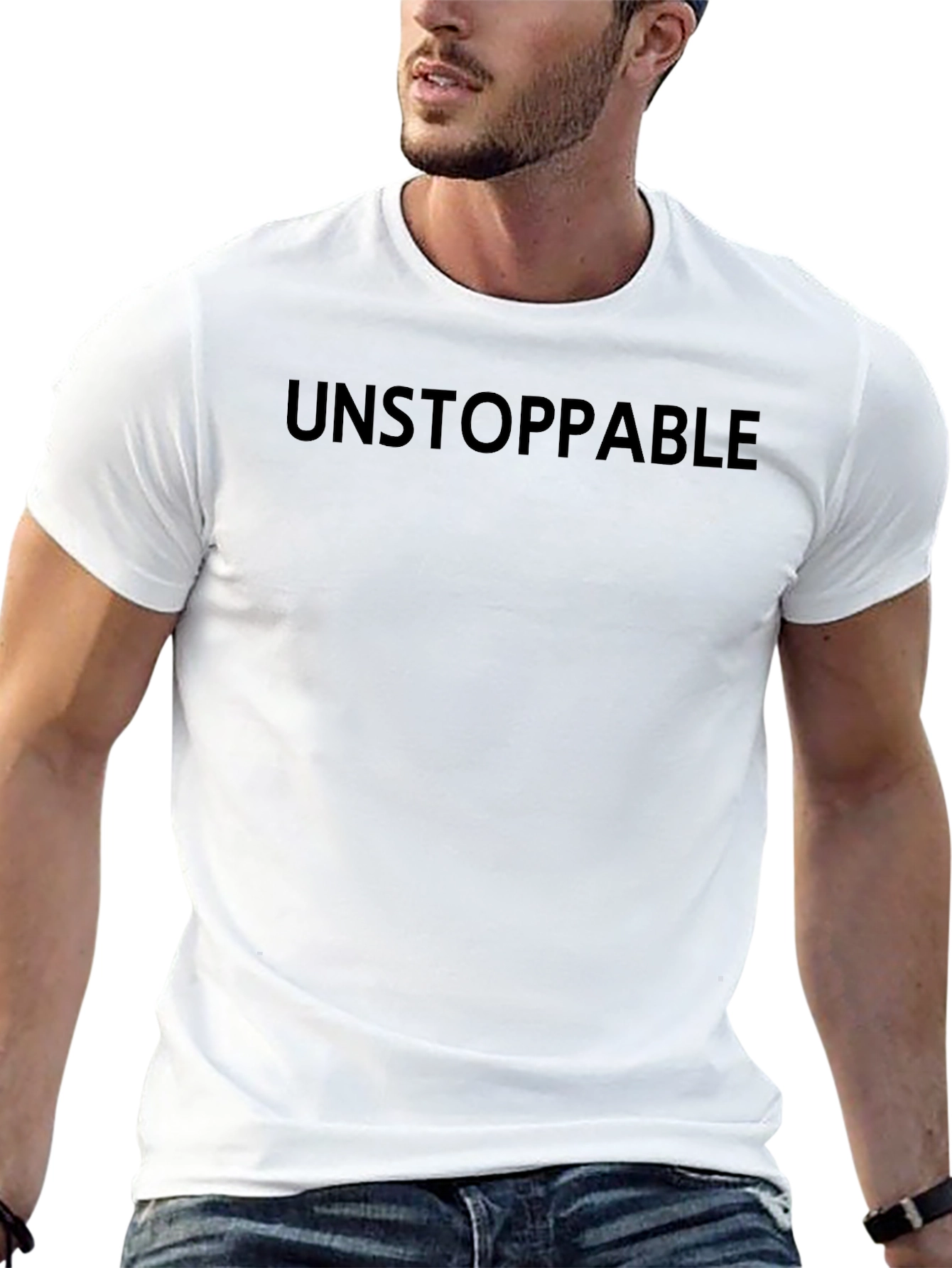 Unstoppable Black T-Shirt - Bold Statement Tee