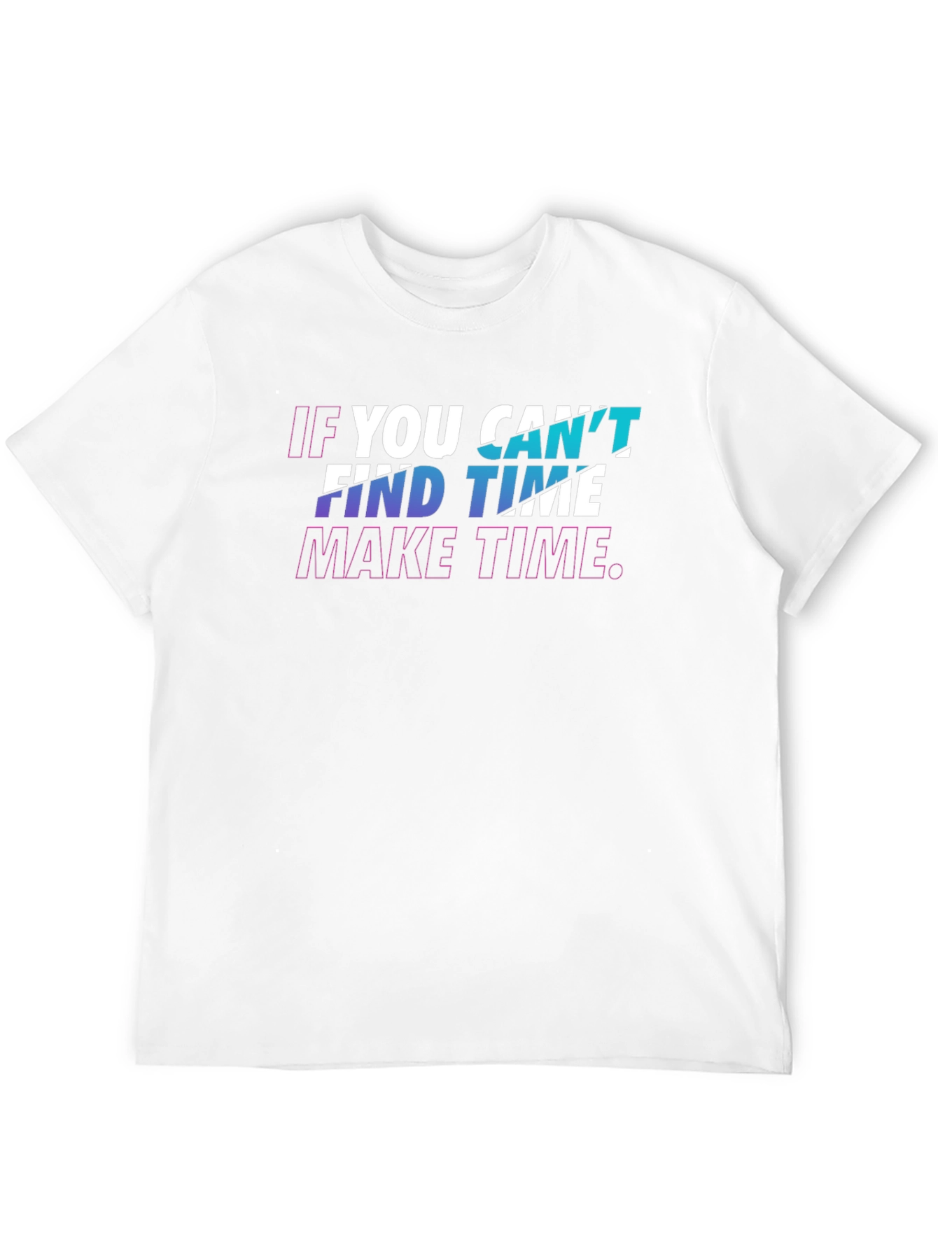 Inspirational Graphic Tee - Make Time - Black T-Shirt