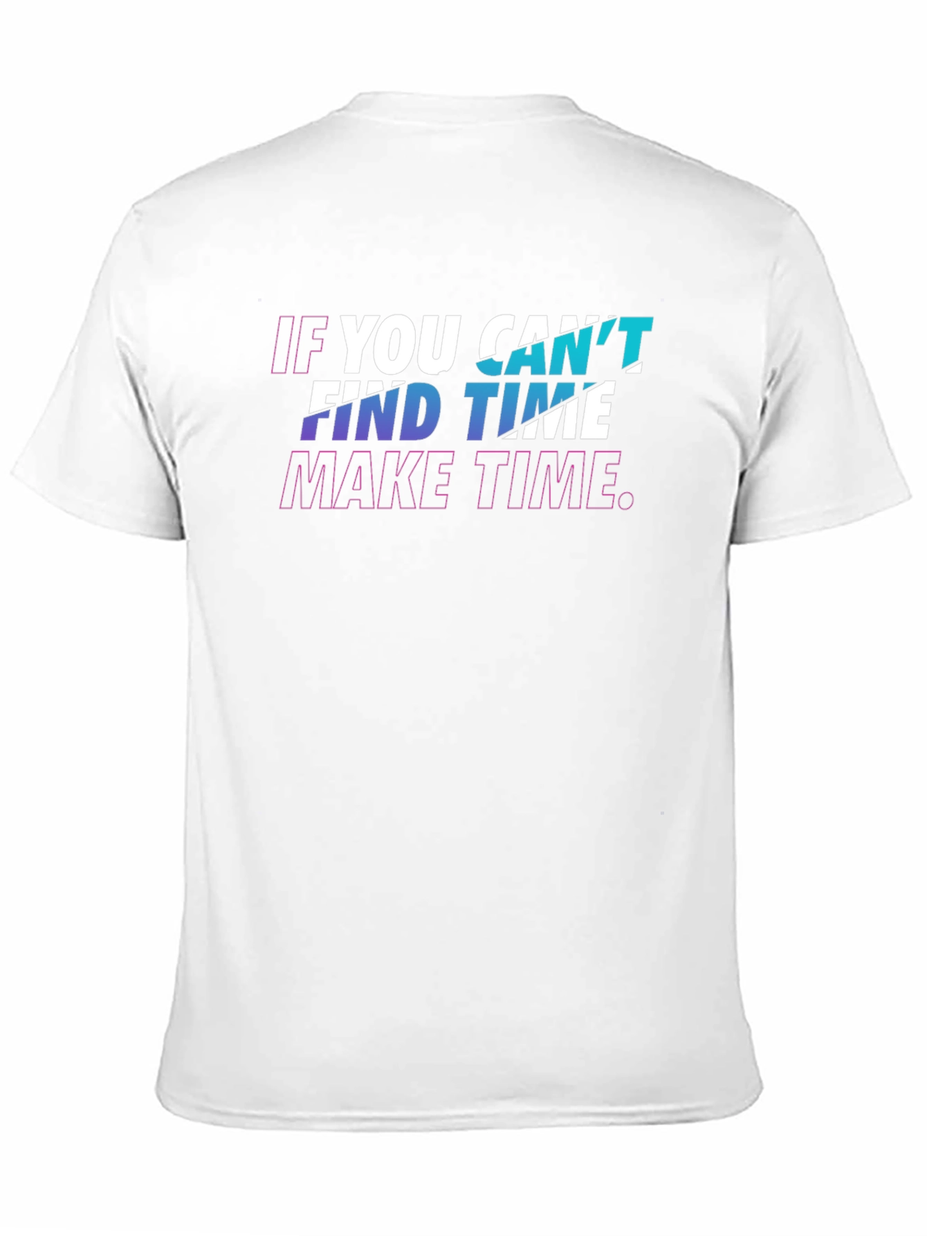 Inspirational Graphic Tee - Make Time - Black T-Shirt