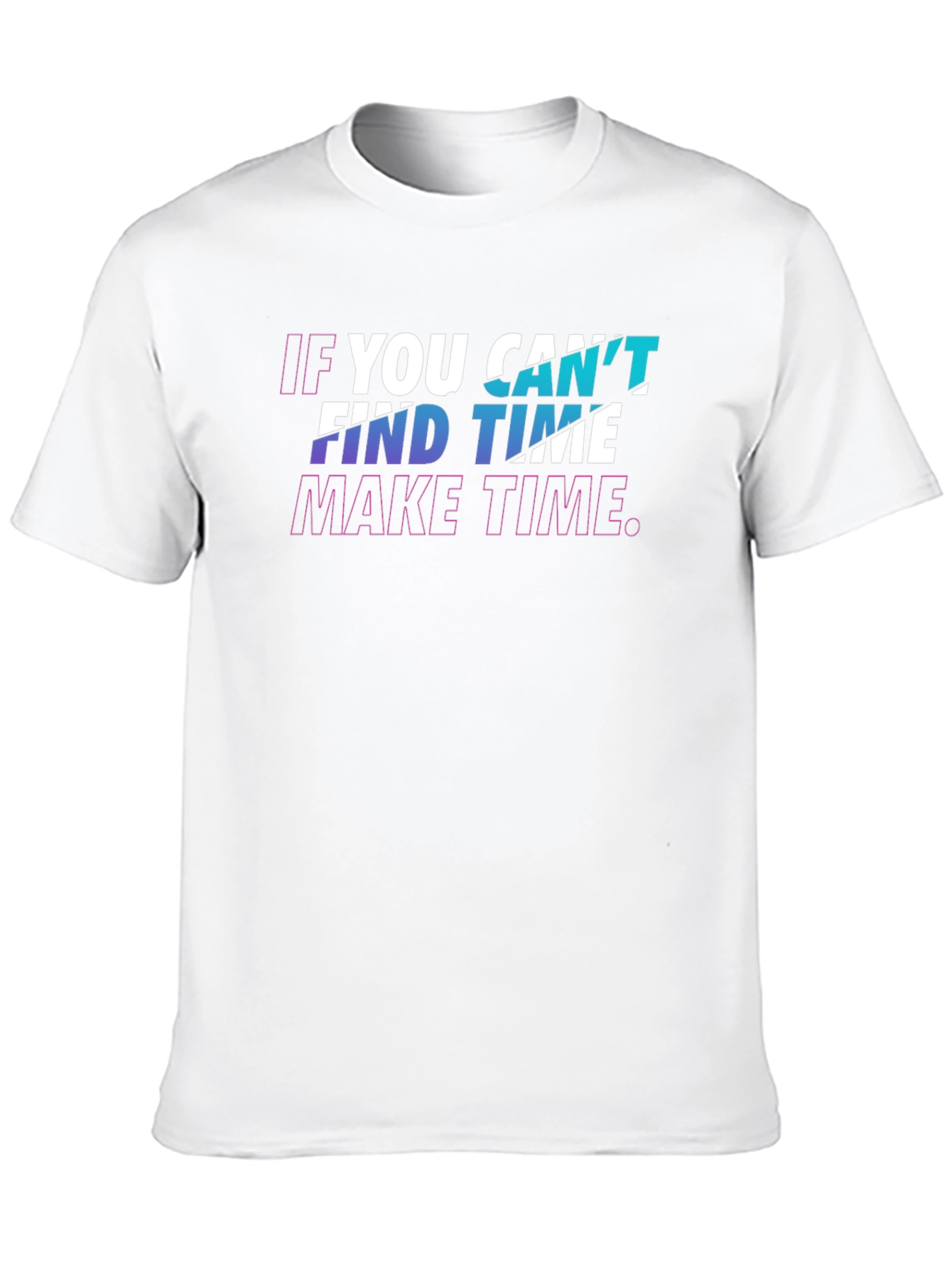 Inspirational Graphic Tee - Make Time - Black T-Shirt