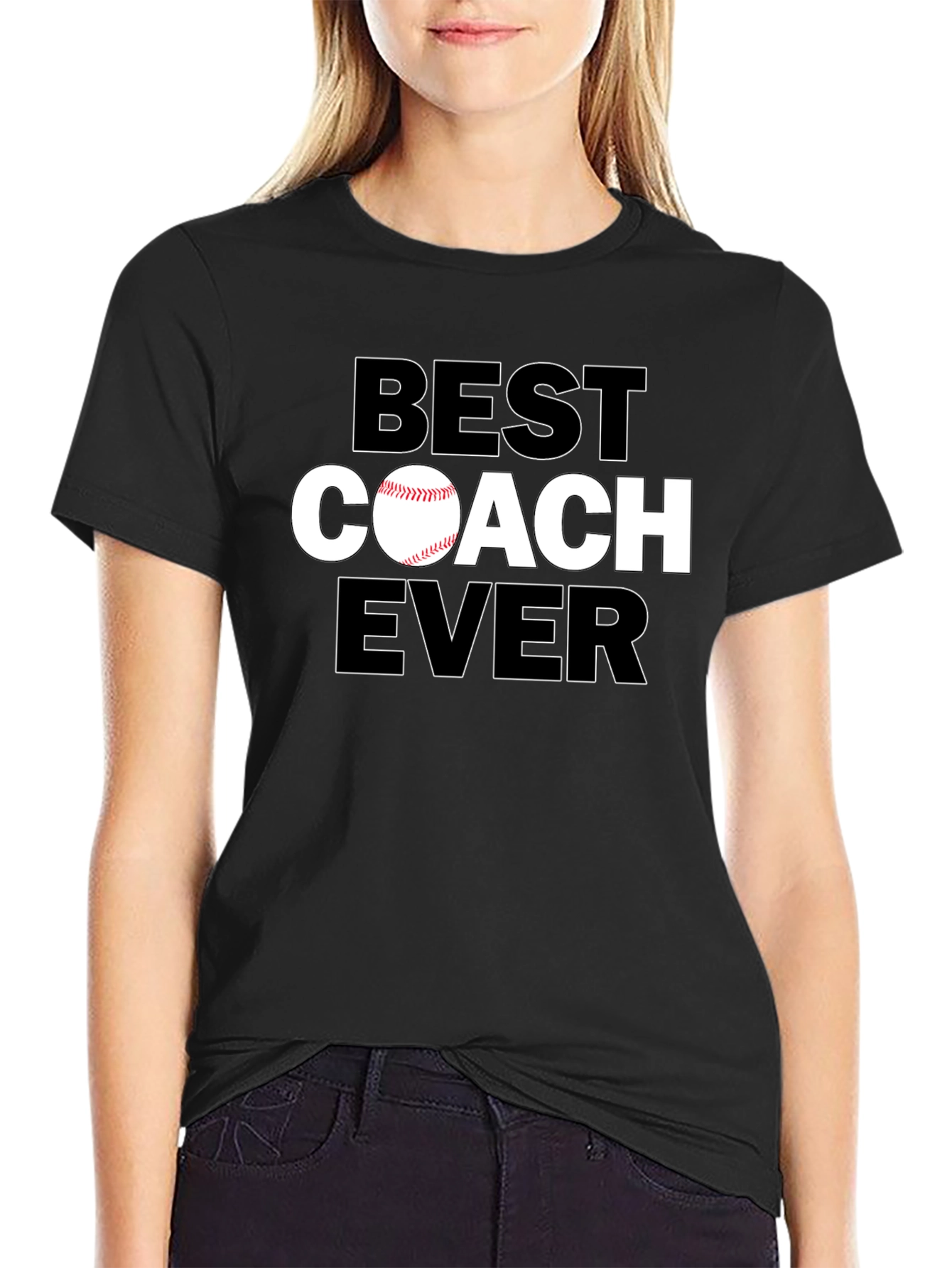 Best Coach Ever T-Shirt Baseball Coach Gift