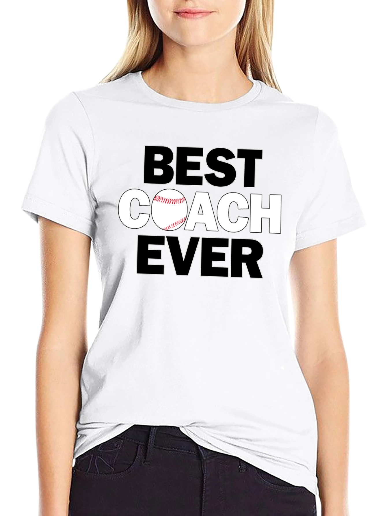 Best Coach Ever T-Shirt Baseball Coach Gift