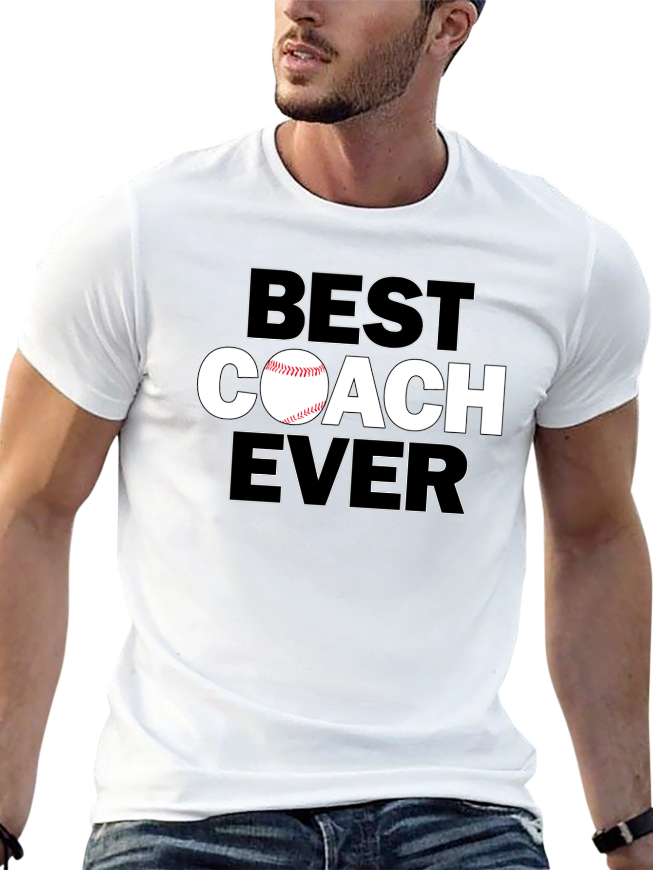 Best Coach Ever T-Shirt Baseball Coach Gift
