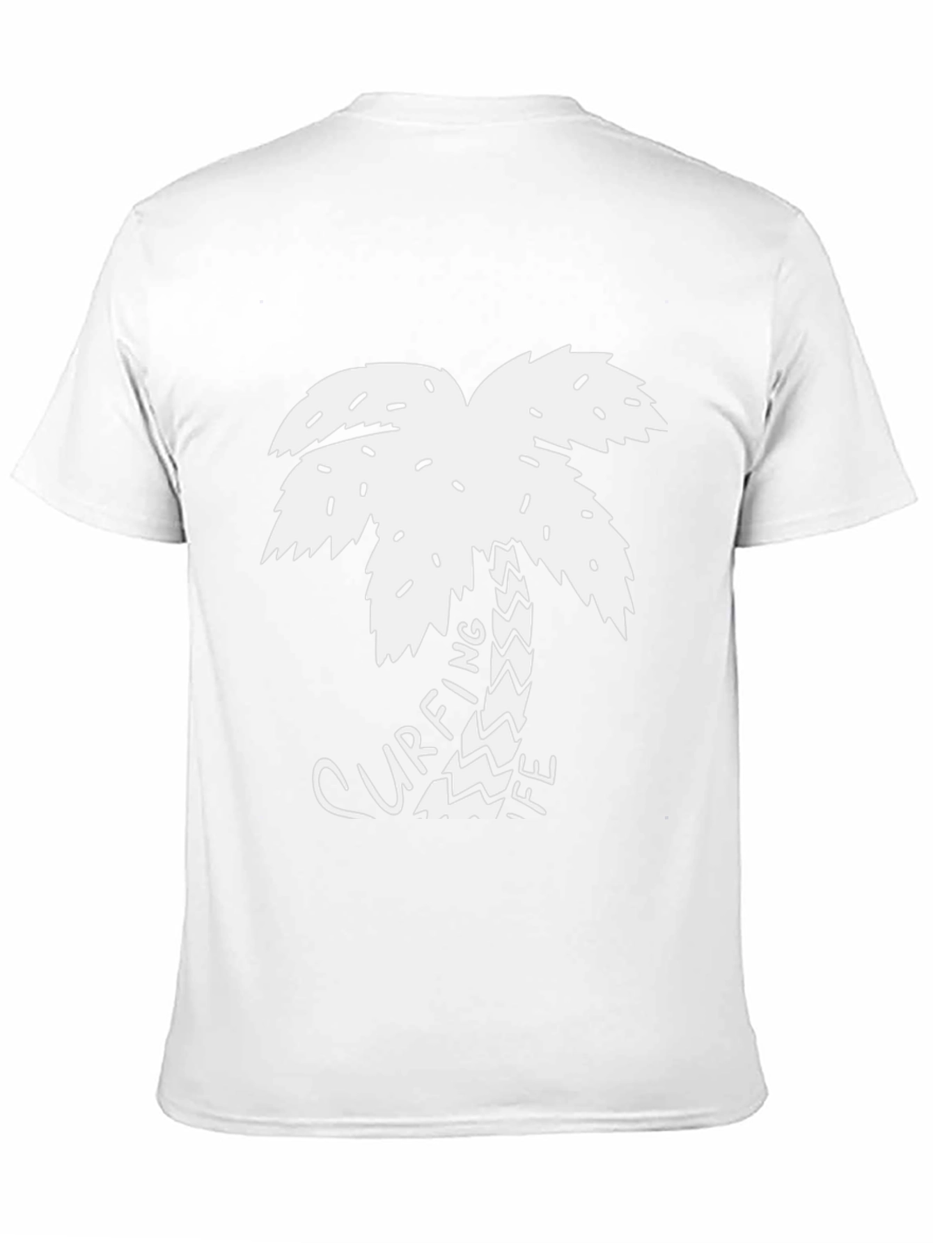 Surfing Life Palm Tree Graphic Tee