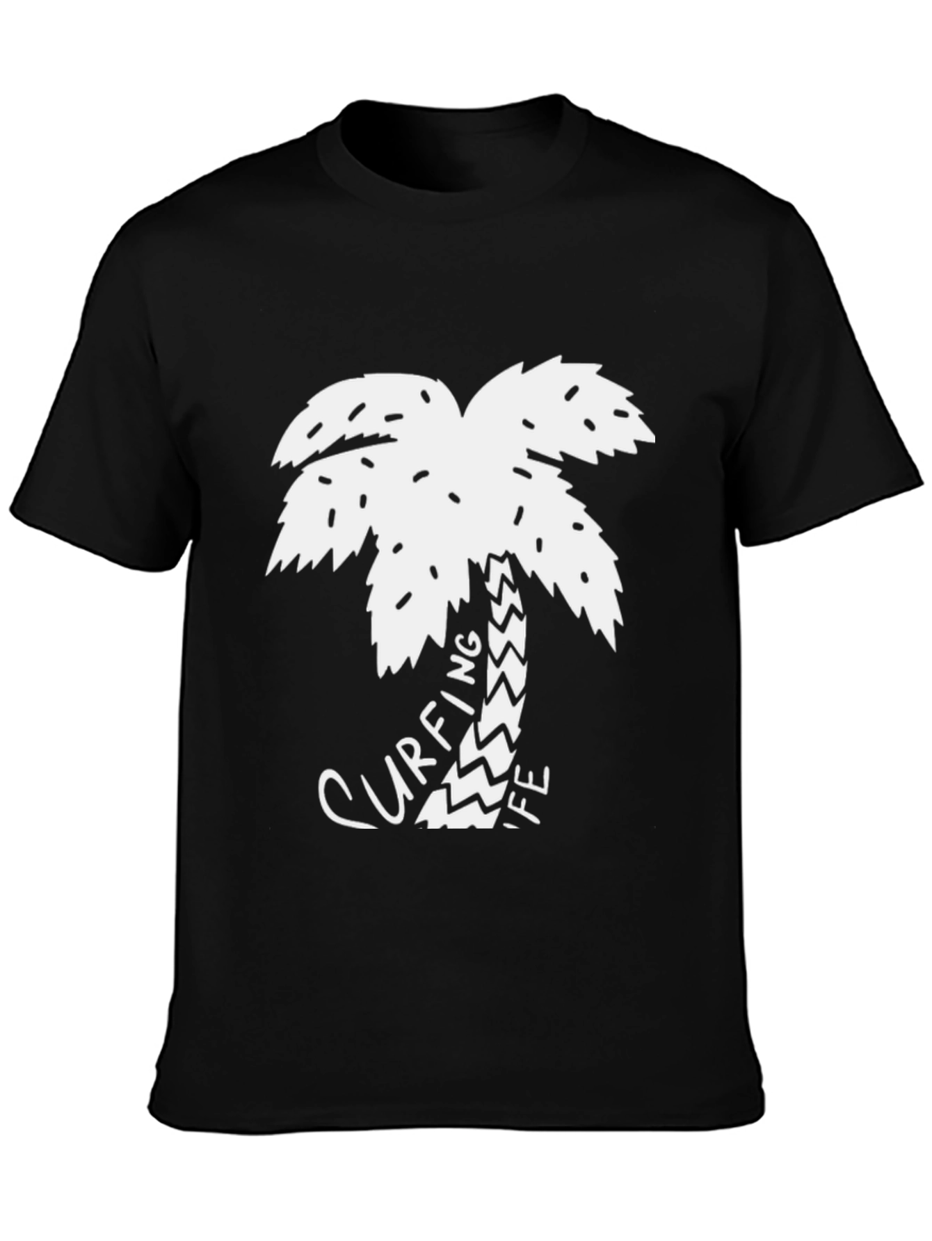 Surfing Life Palm Tree Graphic Tee