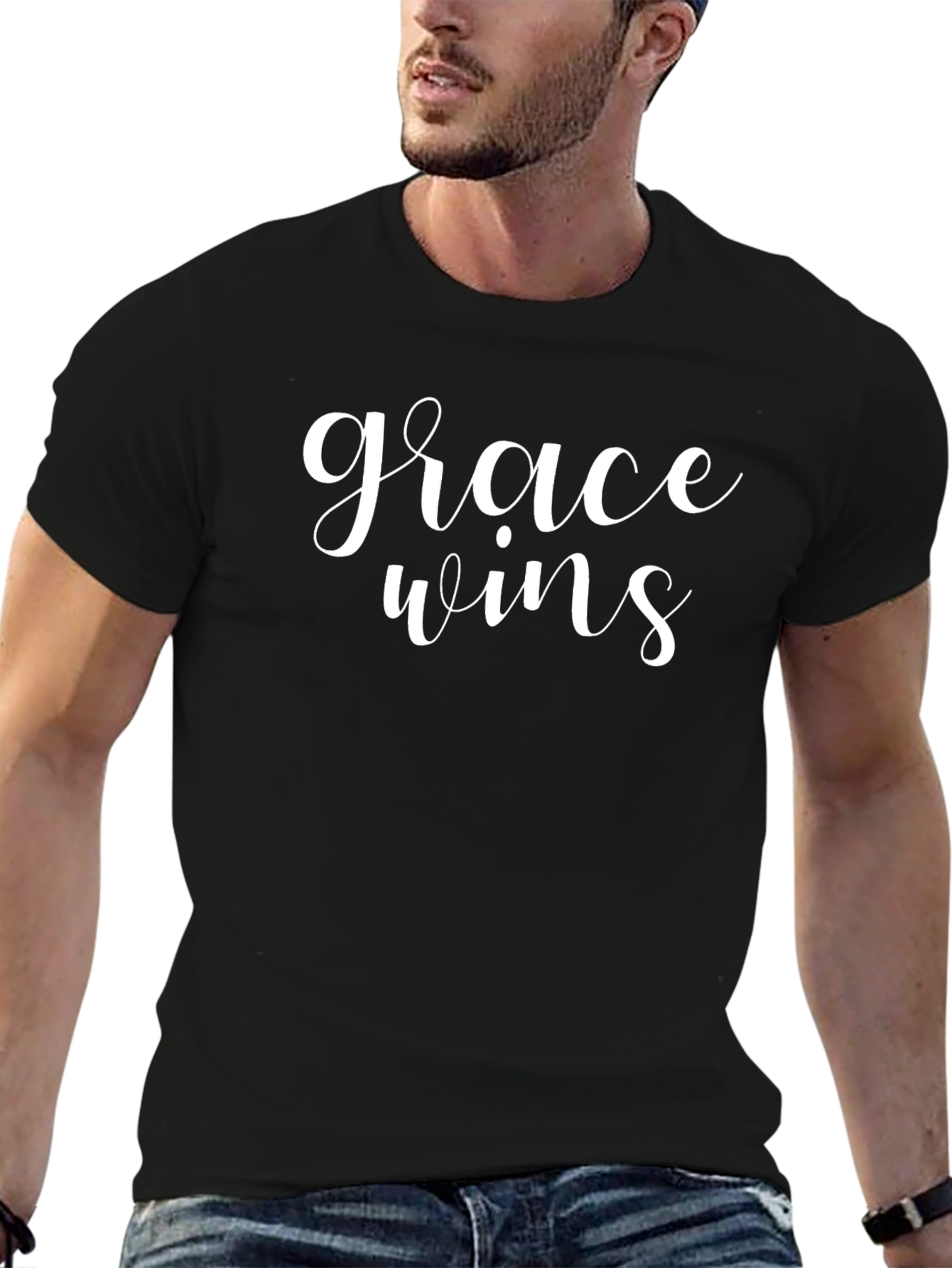 Grace Wins Black T-Shirt