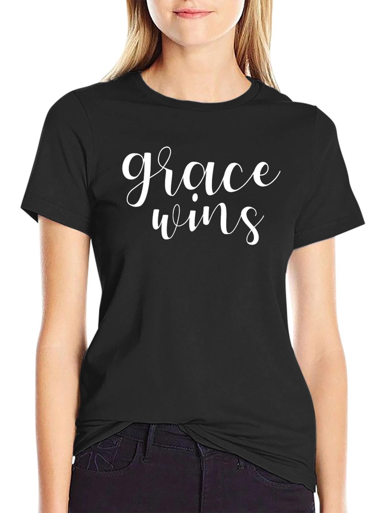Grace Wins Black T-Shirt