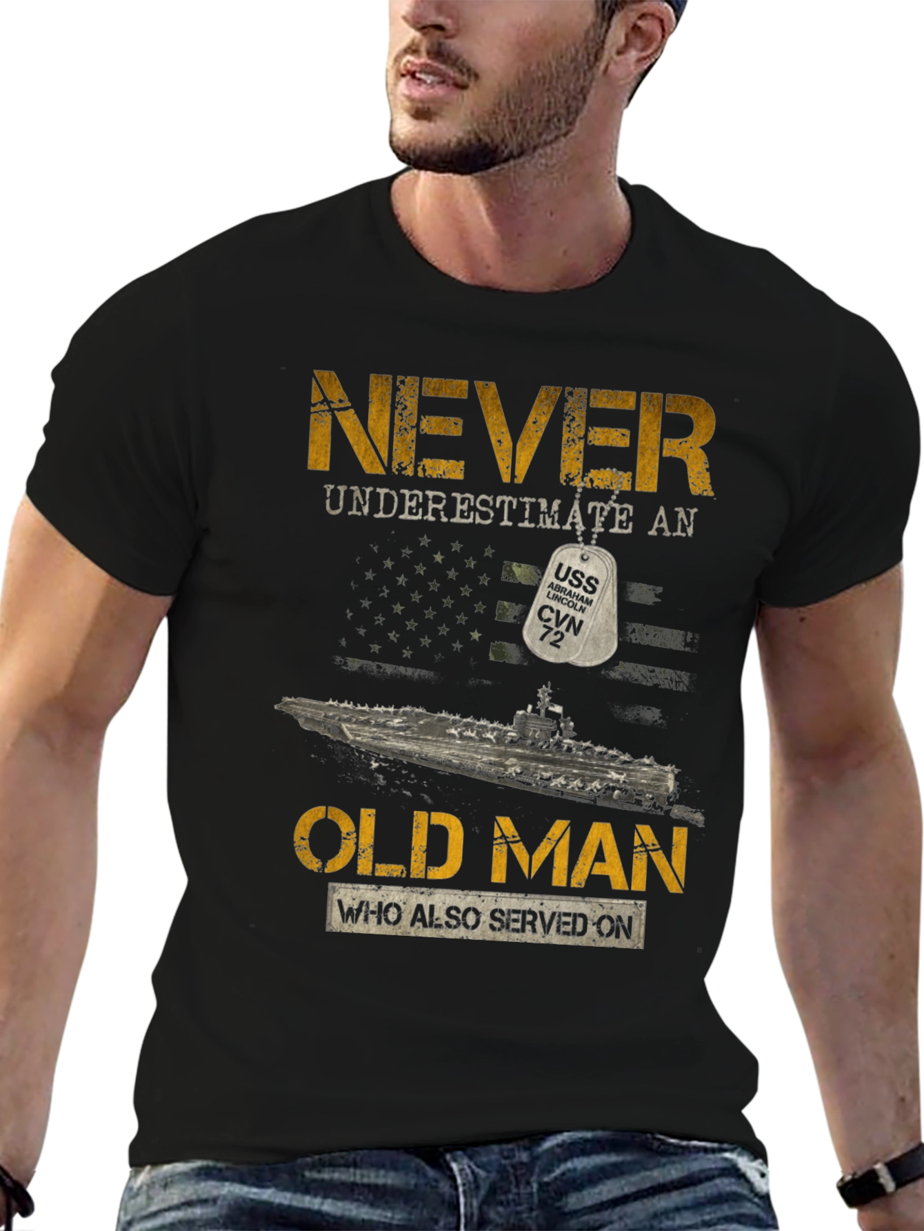 Never Underestimate an Old Man T-Shirt