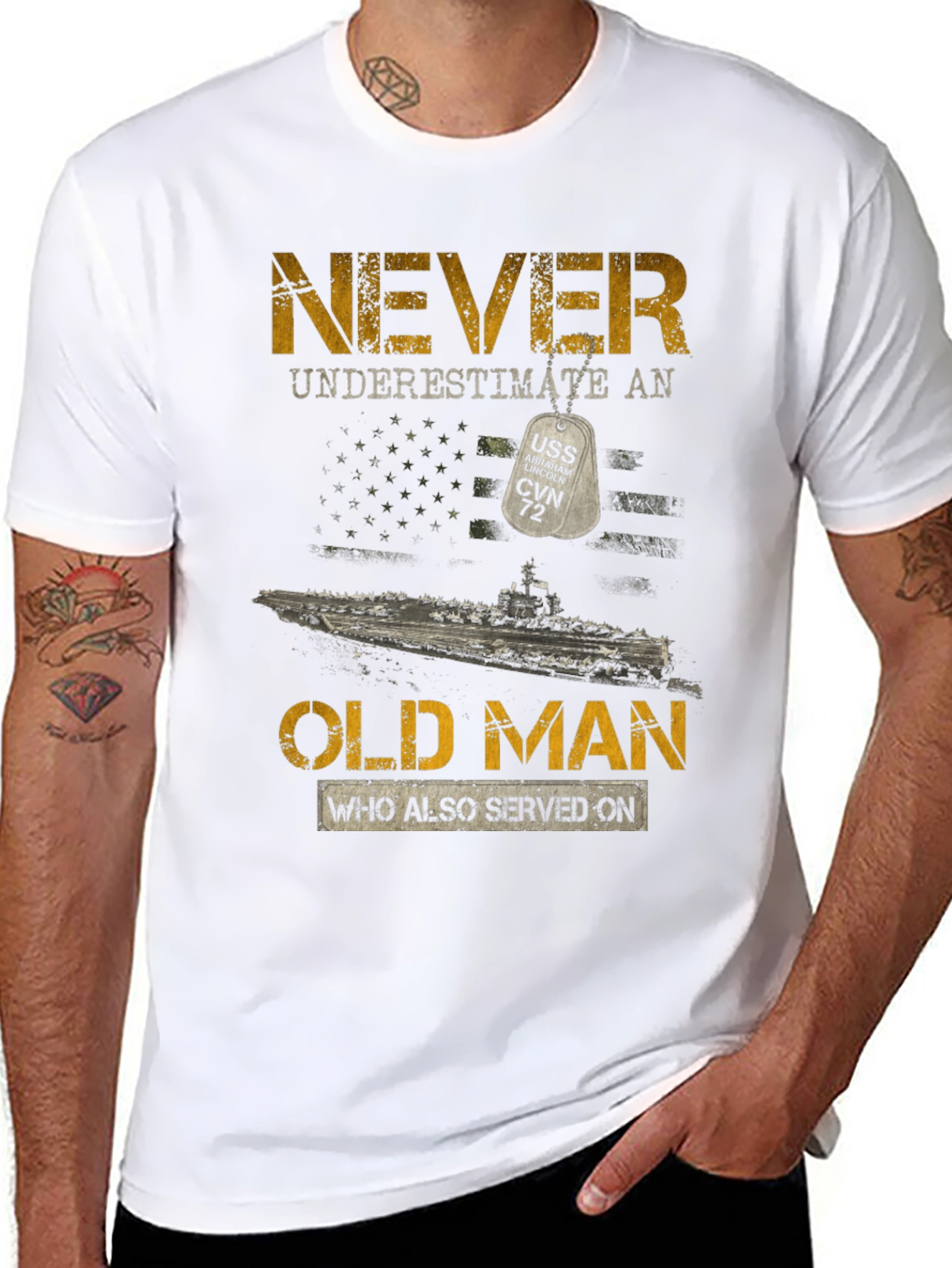Never Underestimate an Old Man T-Shirt