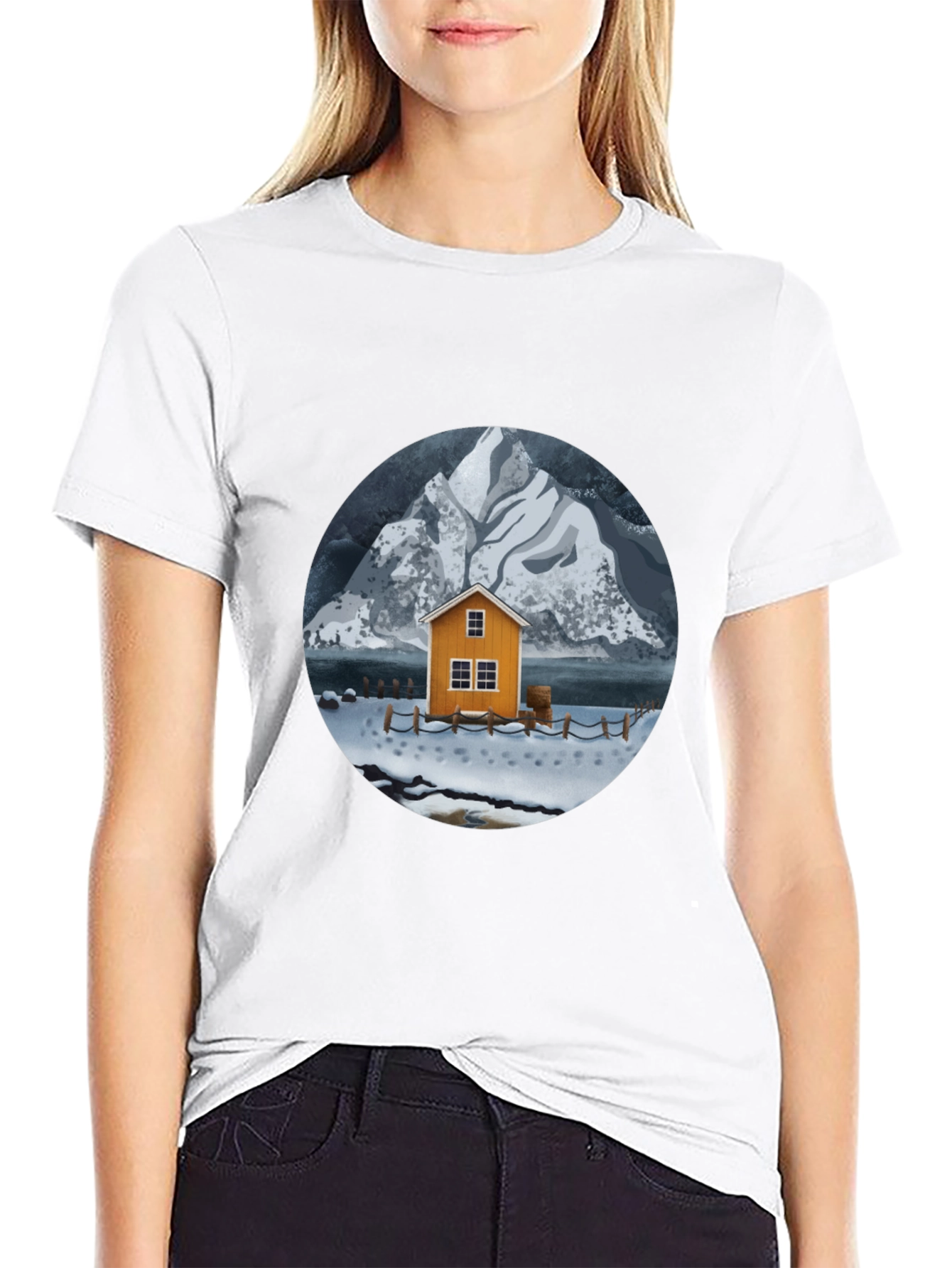 Winter Cabin Graphic Tee