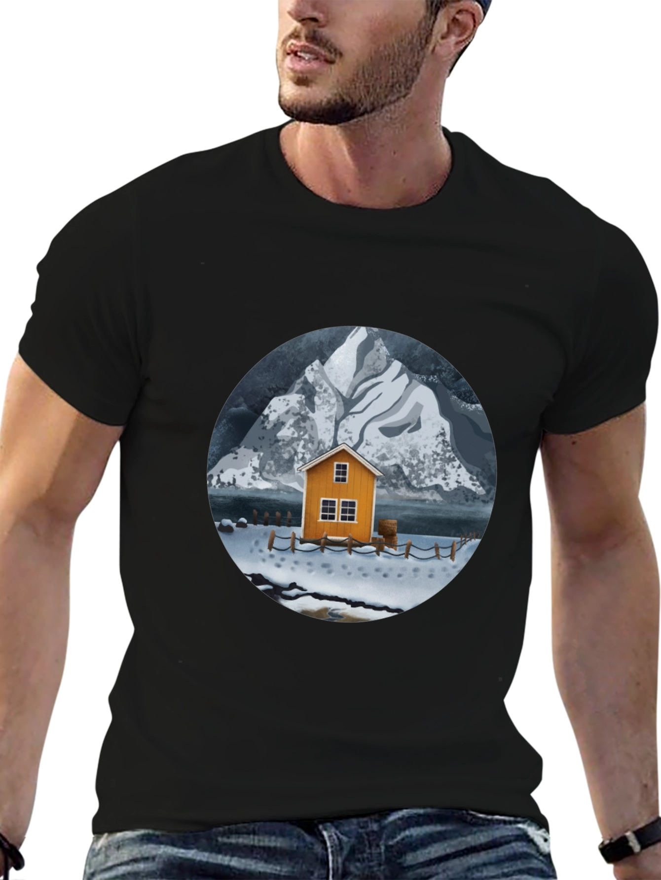 Winter Cabin Graphic Tee