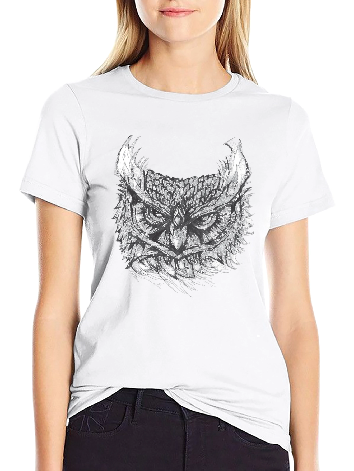 Owl Graphic Print Tee