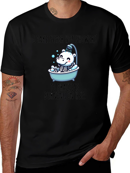 Funny Burning in Hell Shower T-Shirt