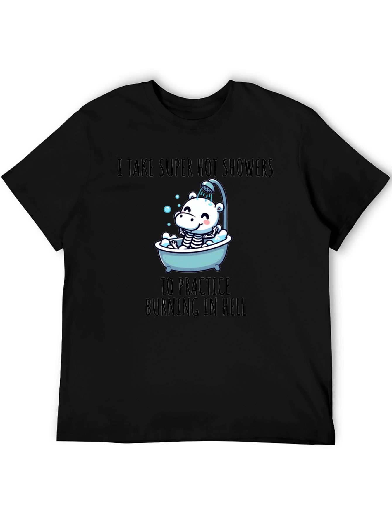 Funny Burning in Hell Shower T-Shirt