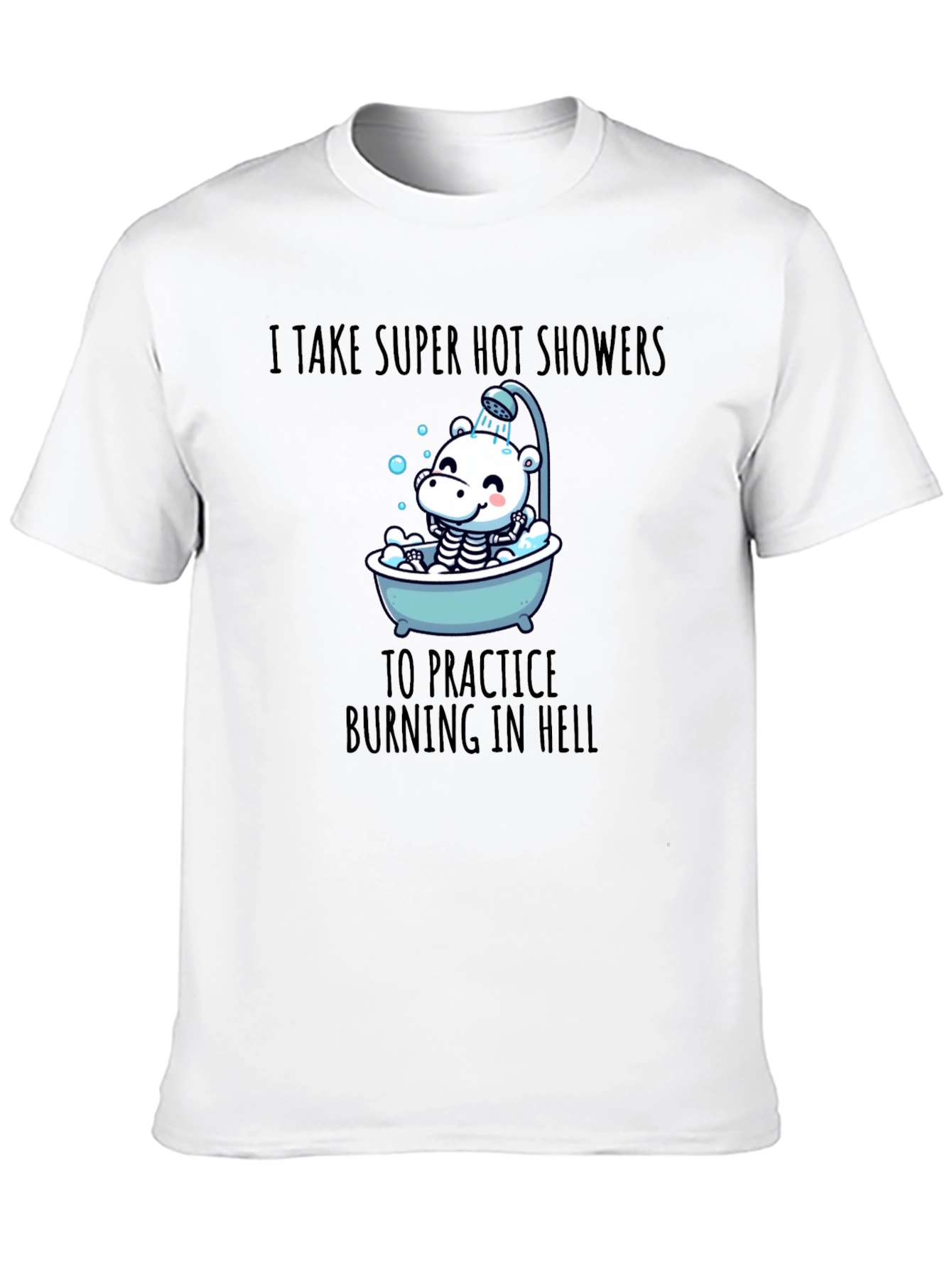 Funny Burning in Hell Shower T-Shirt