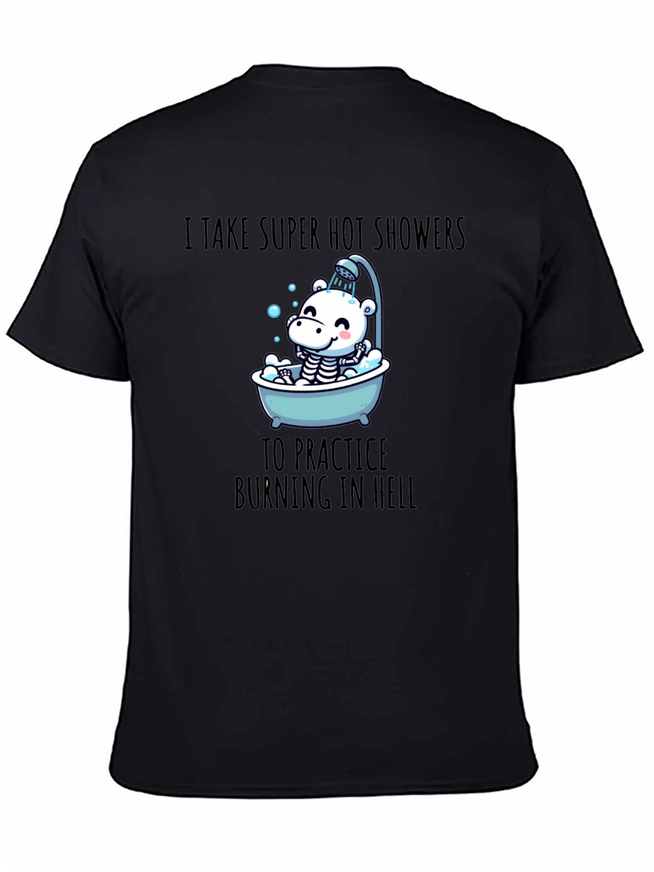 Funny Burning in Hell Shower T-Shirt