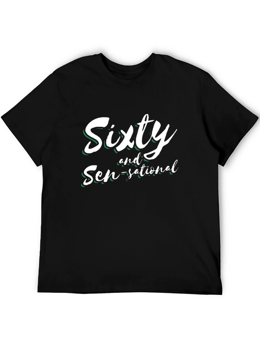 Sixty and Sen-sational Black Graphic Tee