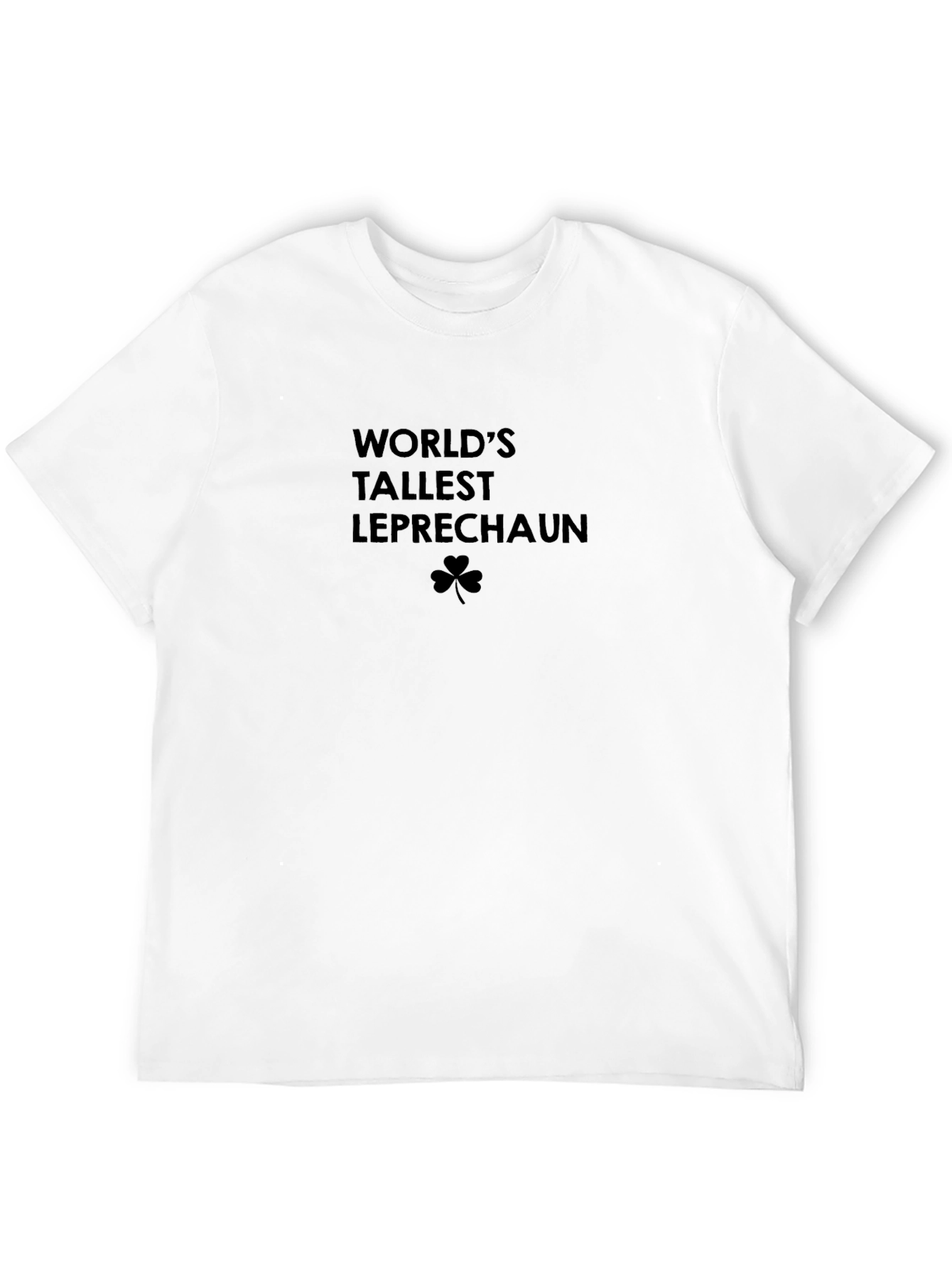 Worlds Tallest Leprechaun Black Graphic Tee