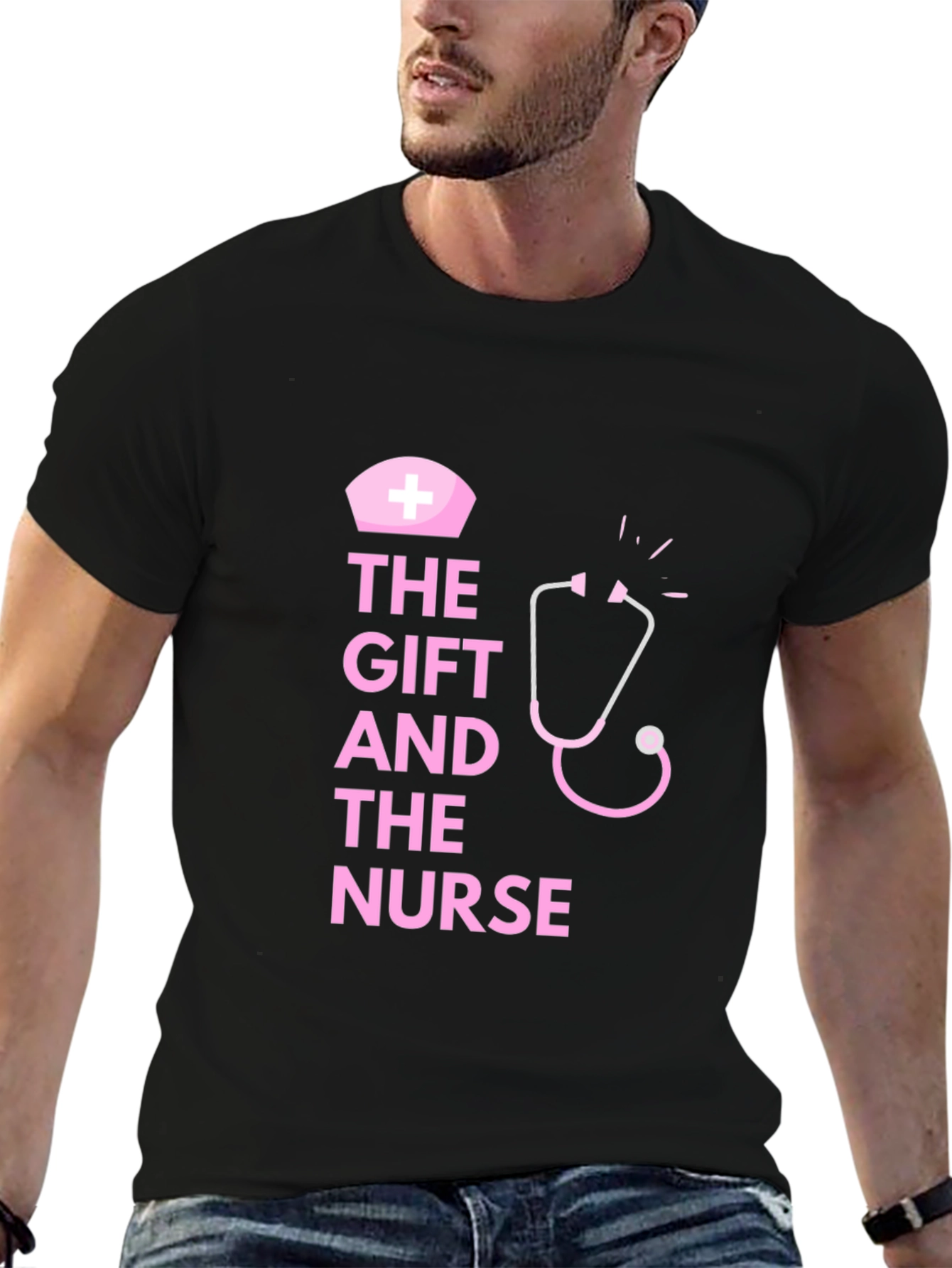 The Gift and the Nurse Black T-Shirt