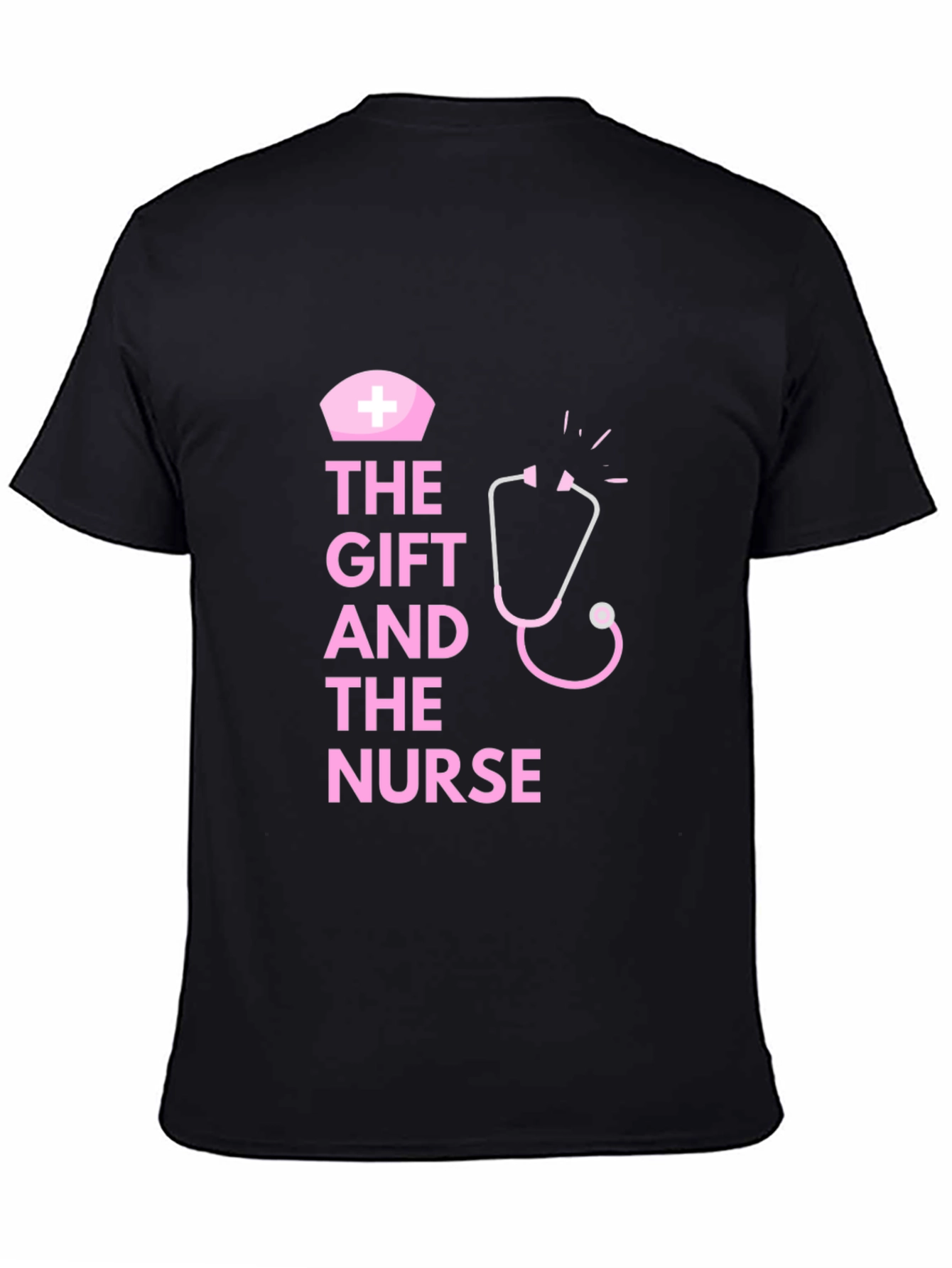 The Gift and the Nurse Black T-Shirt