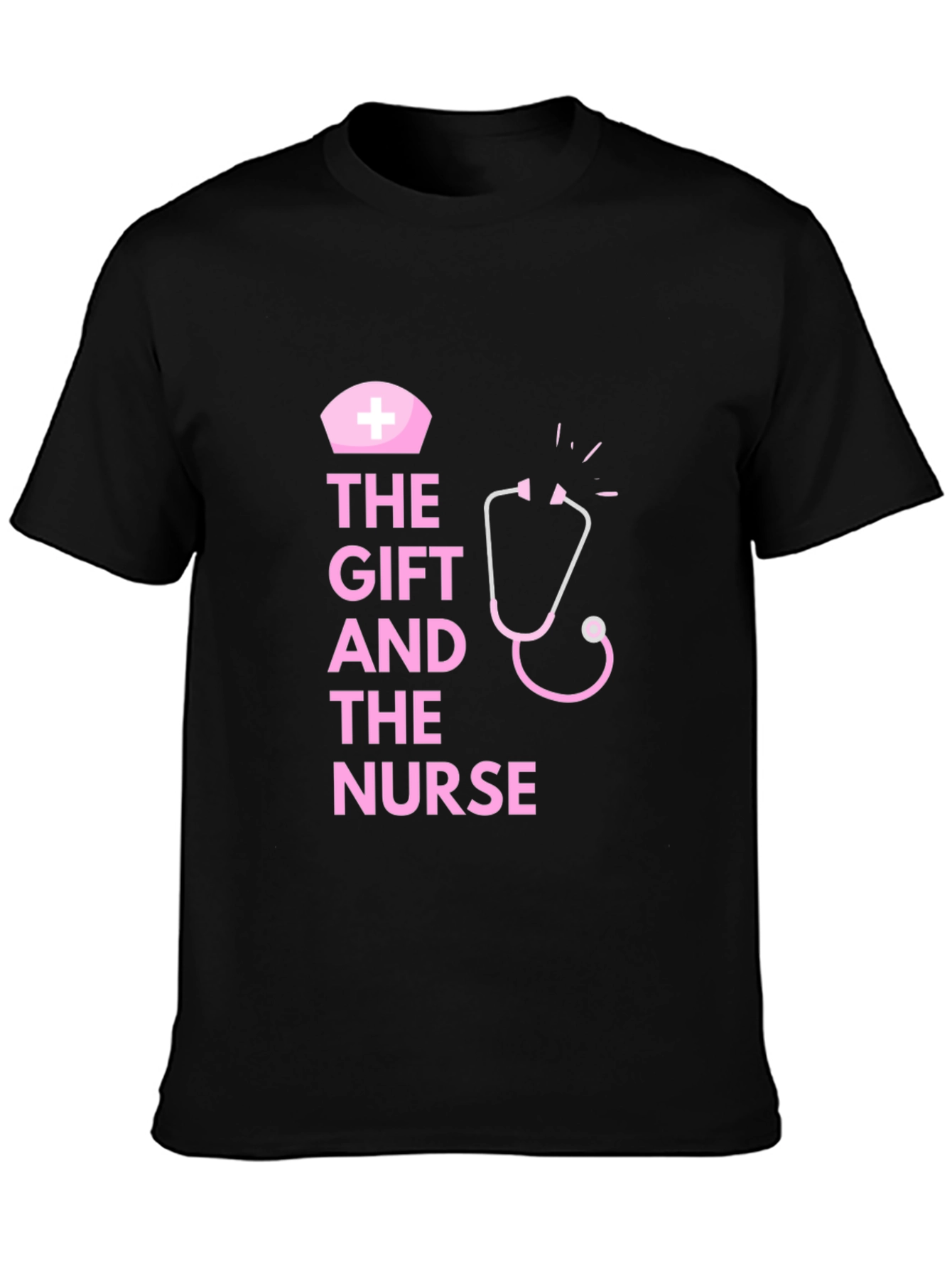 The Gift and the Nurse Black T-Shirt