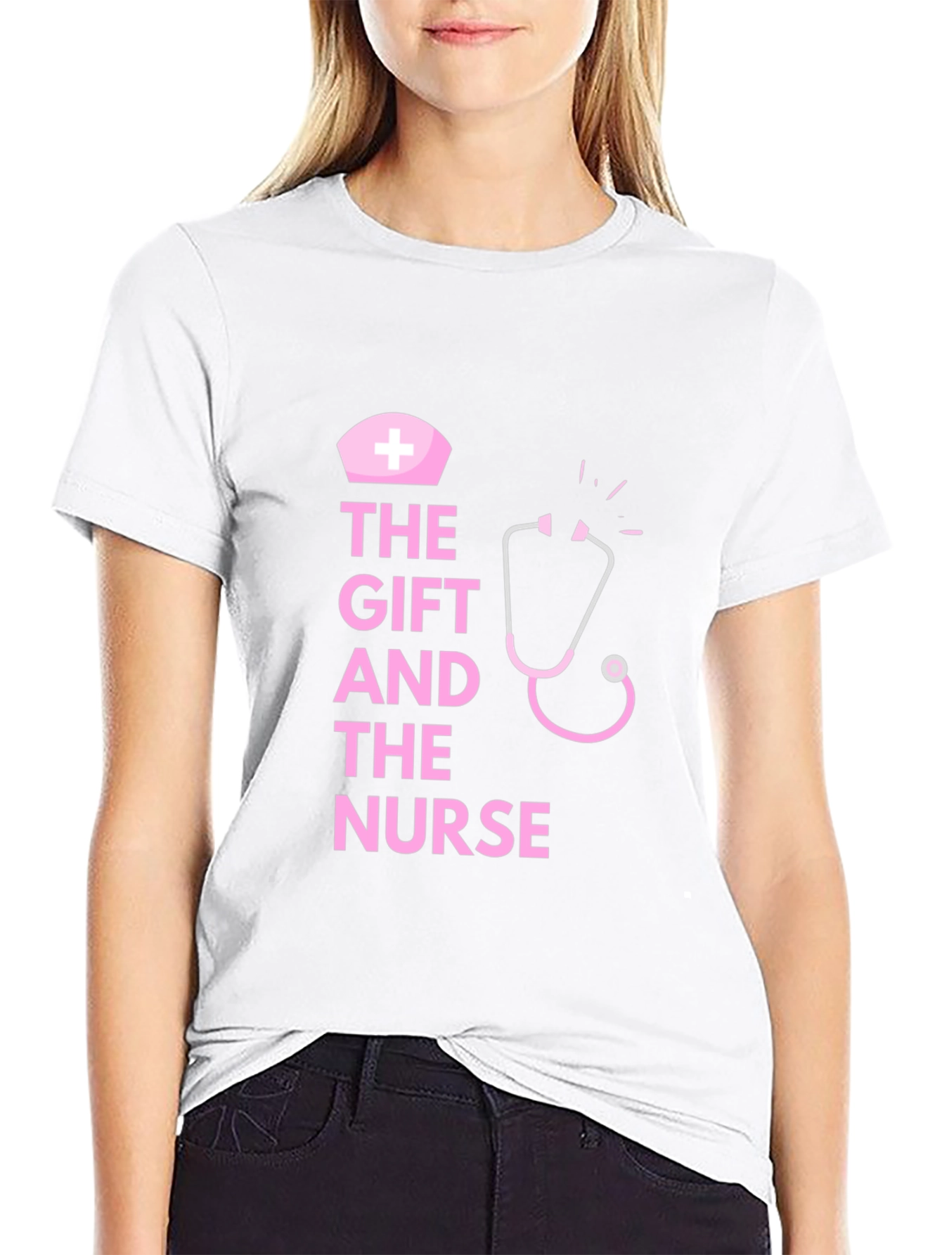 The Gift and the Nurse Black T-Shirt