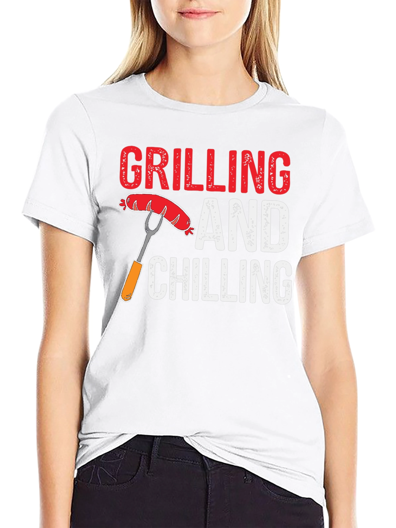 Grilling and Chilling T-Shirt - Black