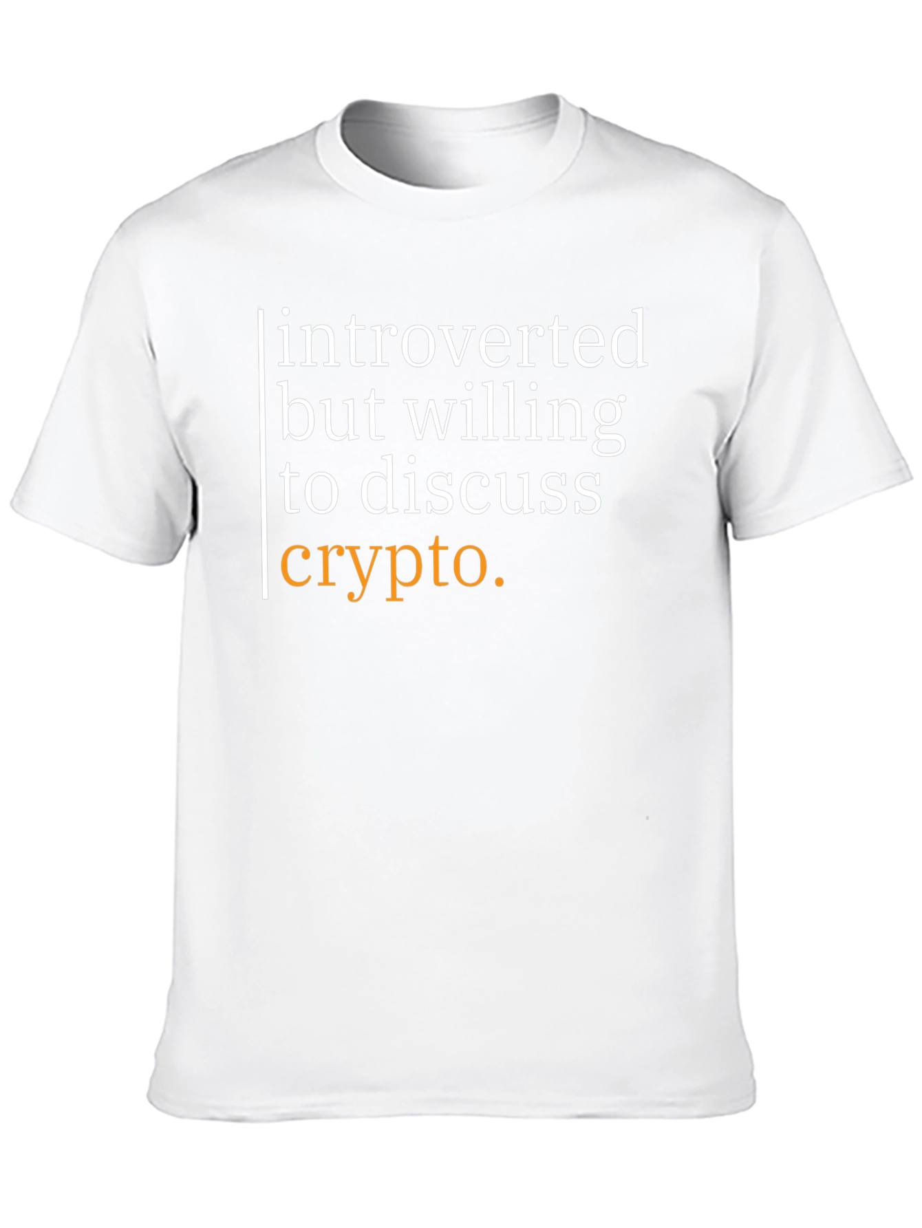 Introverted Crypto Enthusiast Graphic T-Shirt