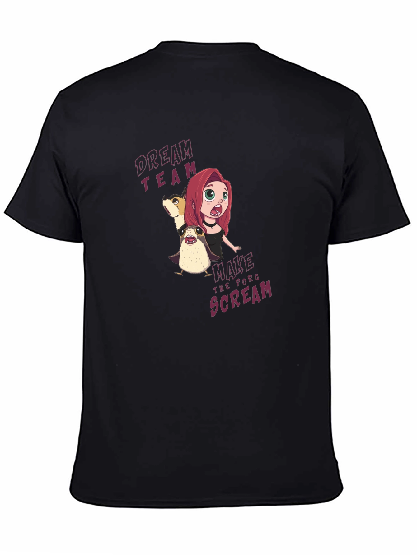 Dream Team Porg Scream Graphic T-Shirt