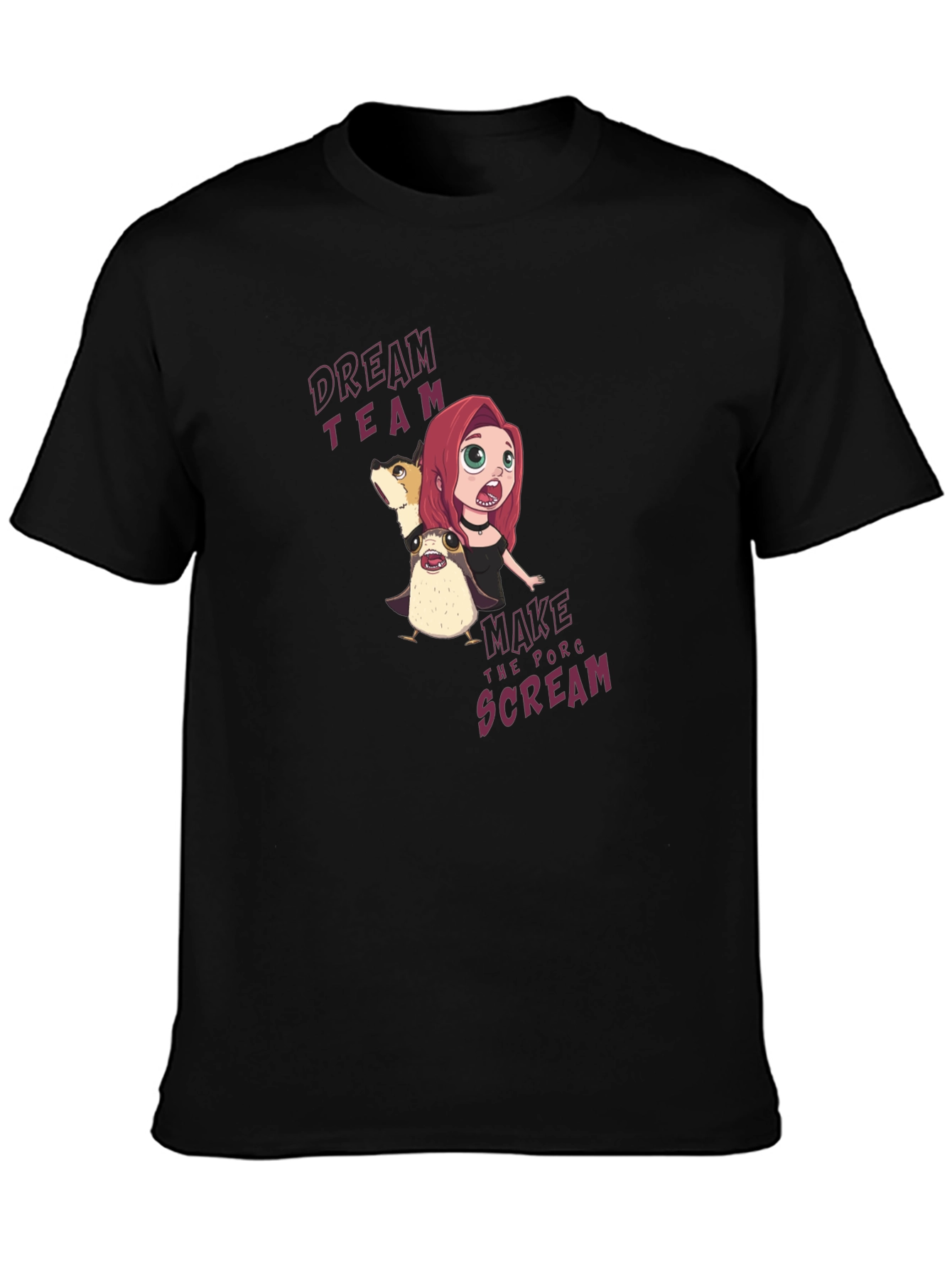 Dream Team Porg Scream Graphic T-Shirt