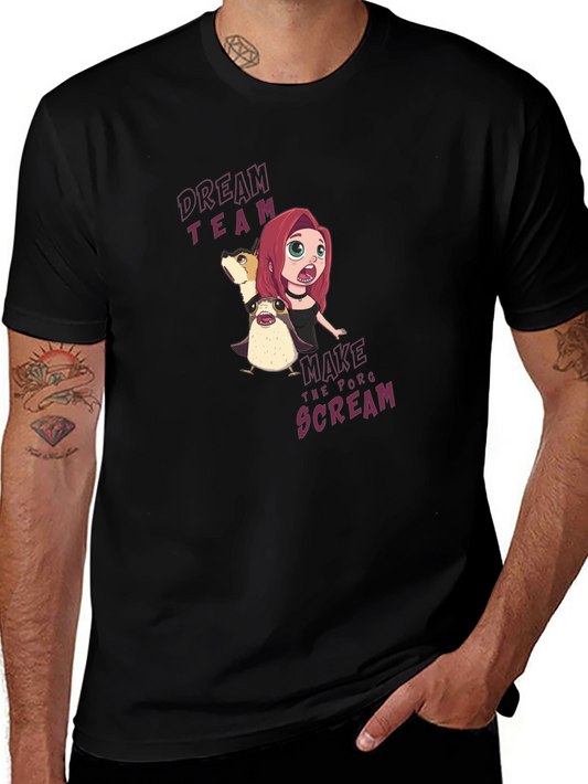 Dream Team Porg Scream Graphic T-Shirt