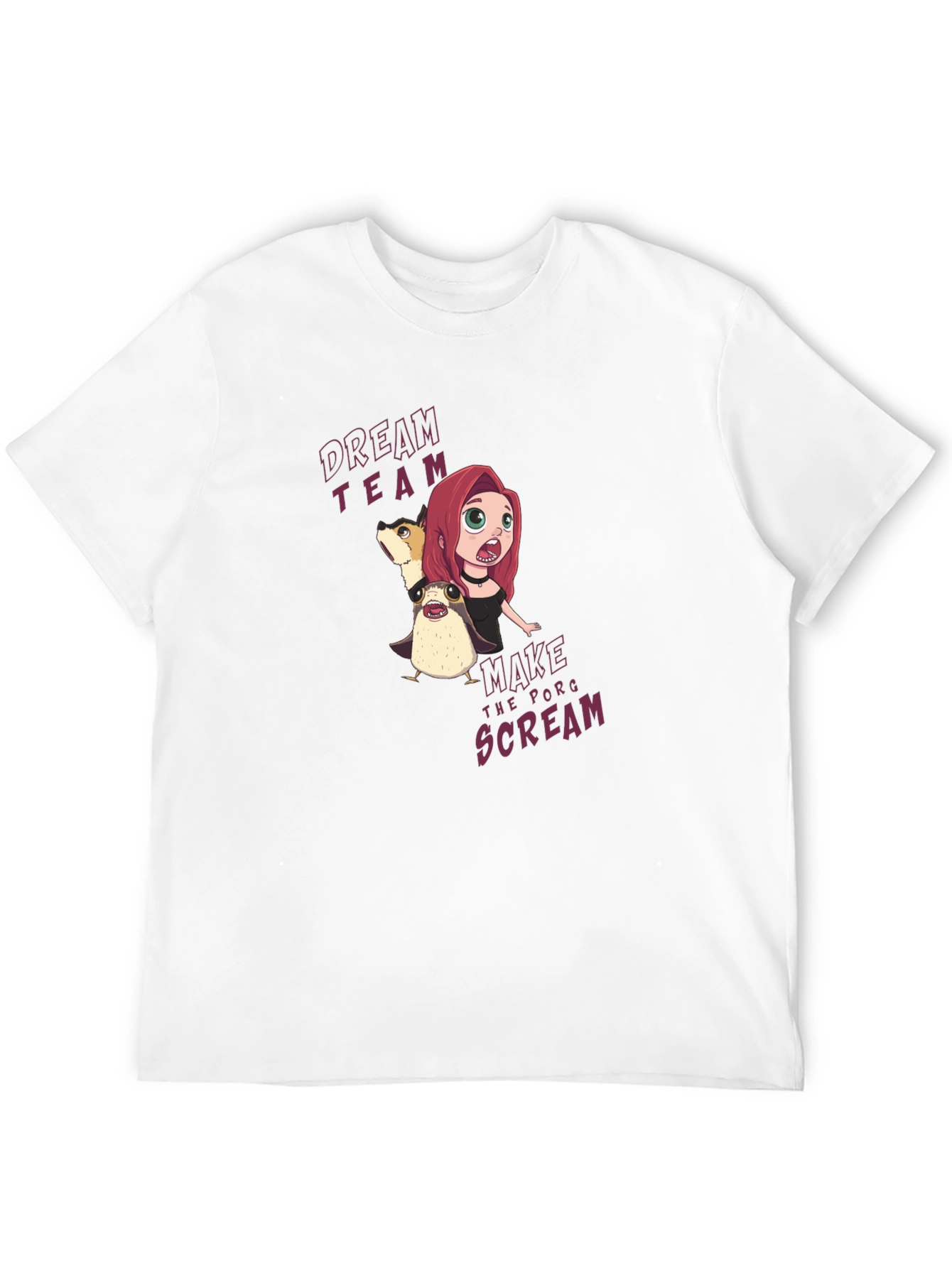 Dream Team Porg Scream Graphic T-Shirt