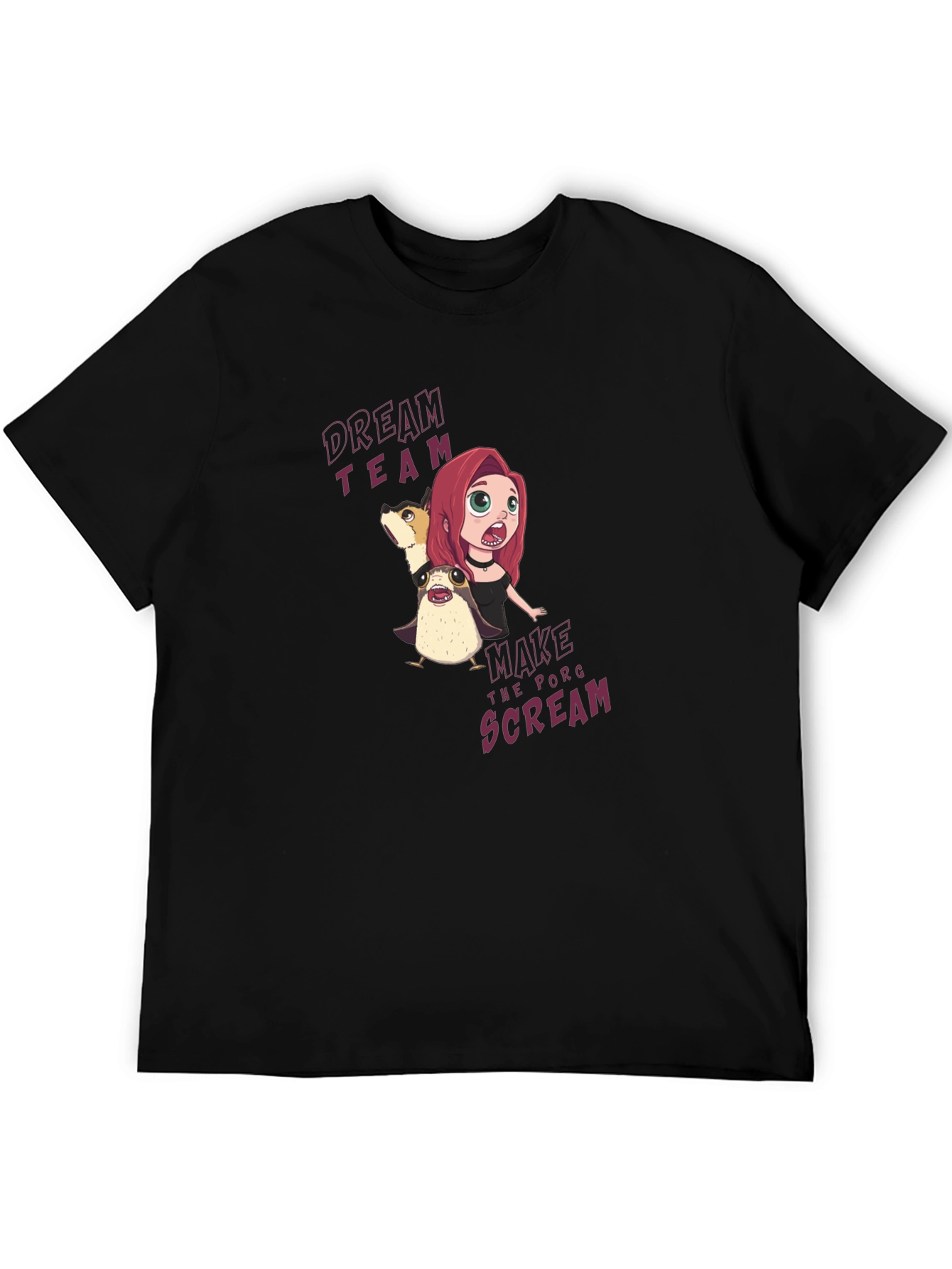 Dream Team Porg Scream Graphic T-Shirt