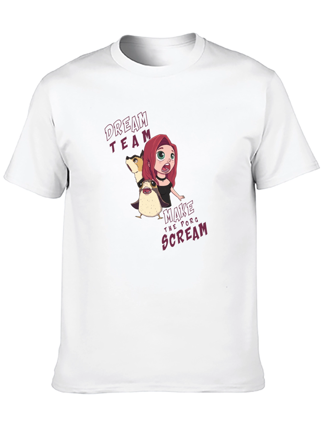 Dream Team Porg Scream Graphic T-Shirt