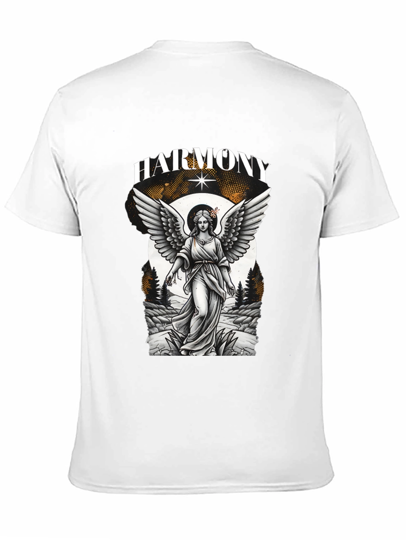Harmony Angel Graphic T-Shirt - Black