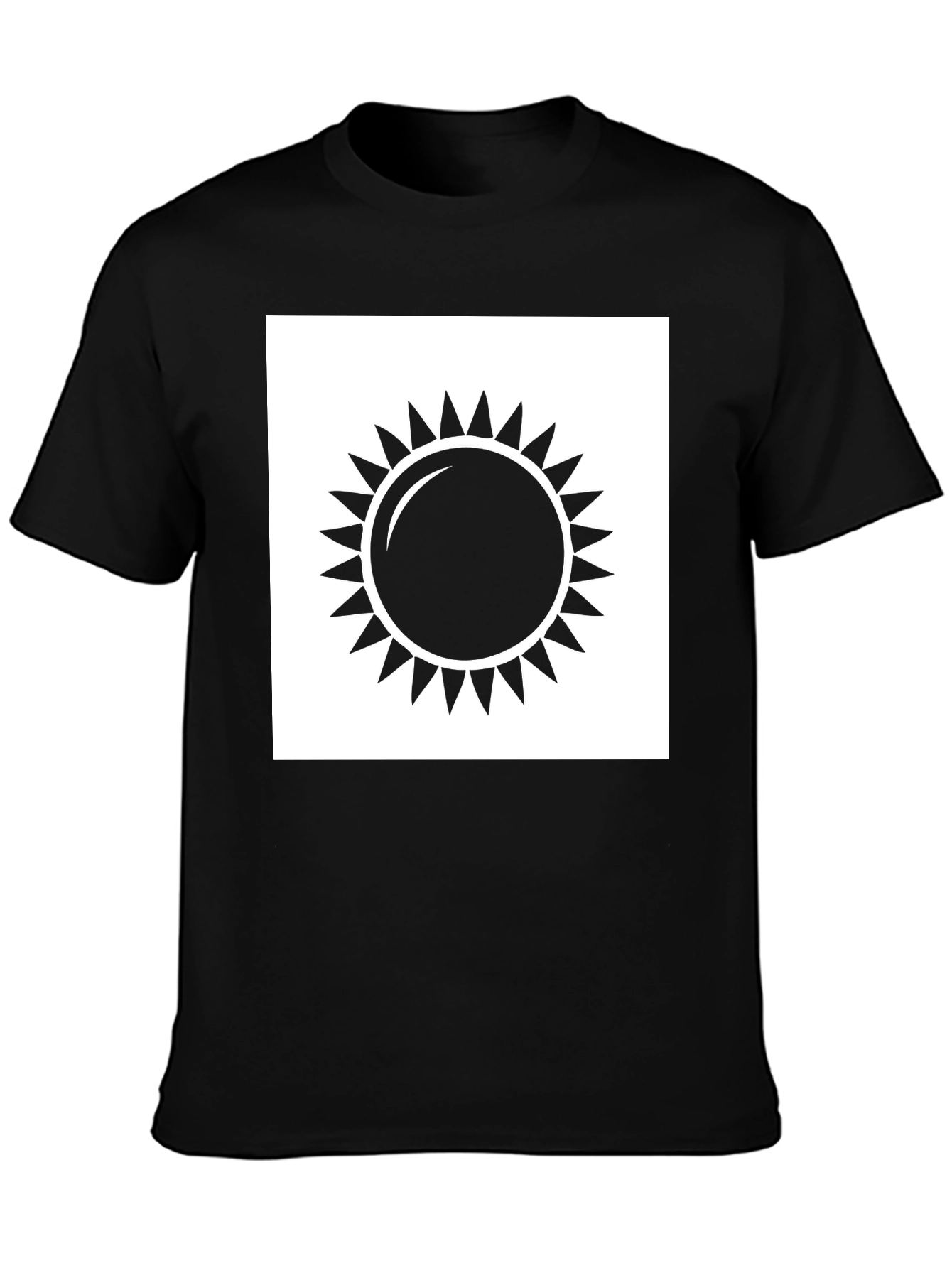 Sun Graphic Black T-Shirt - Unisex