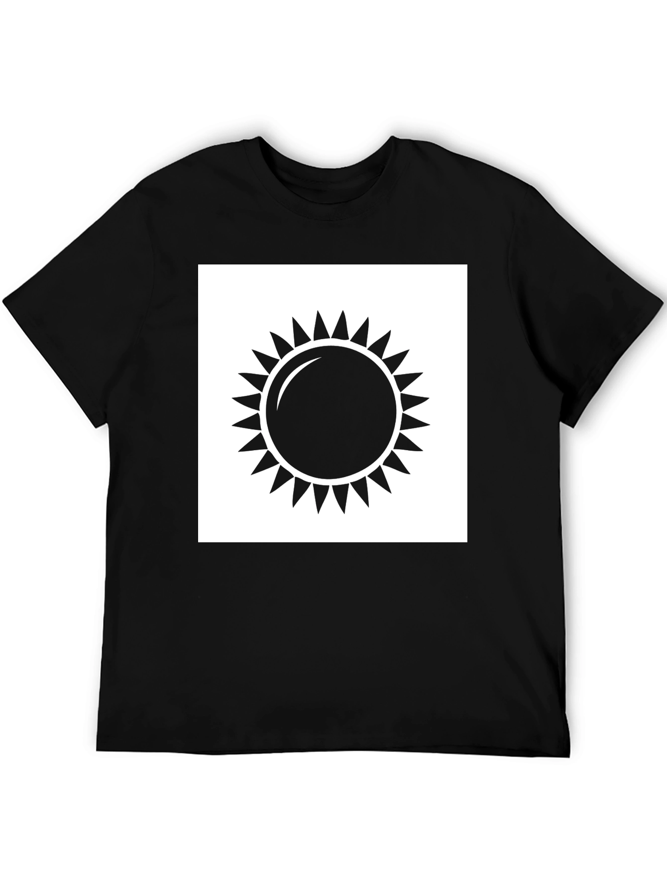 Sun Graphic Black T-Shirt - Unisex